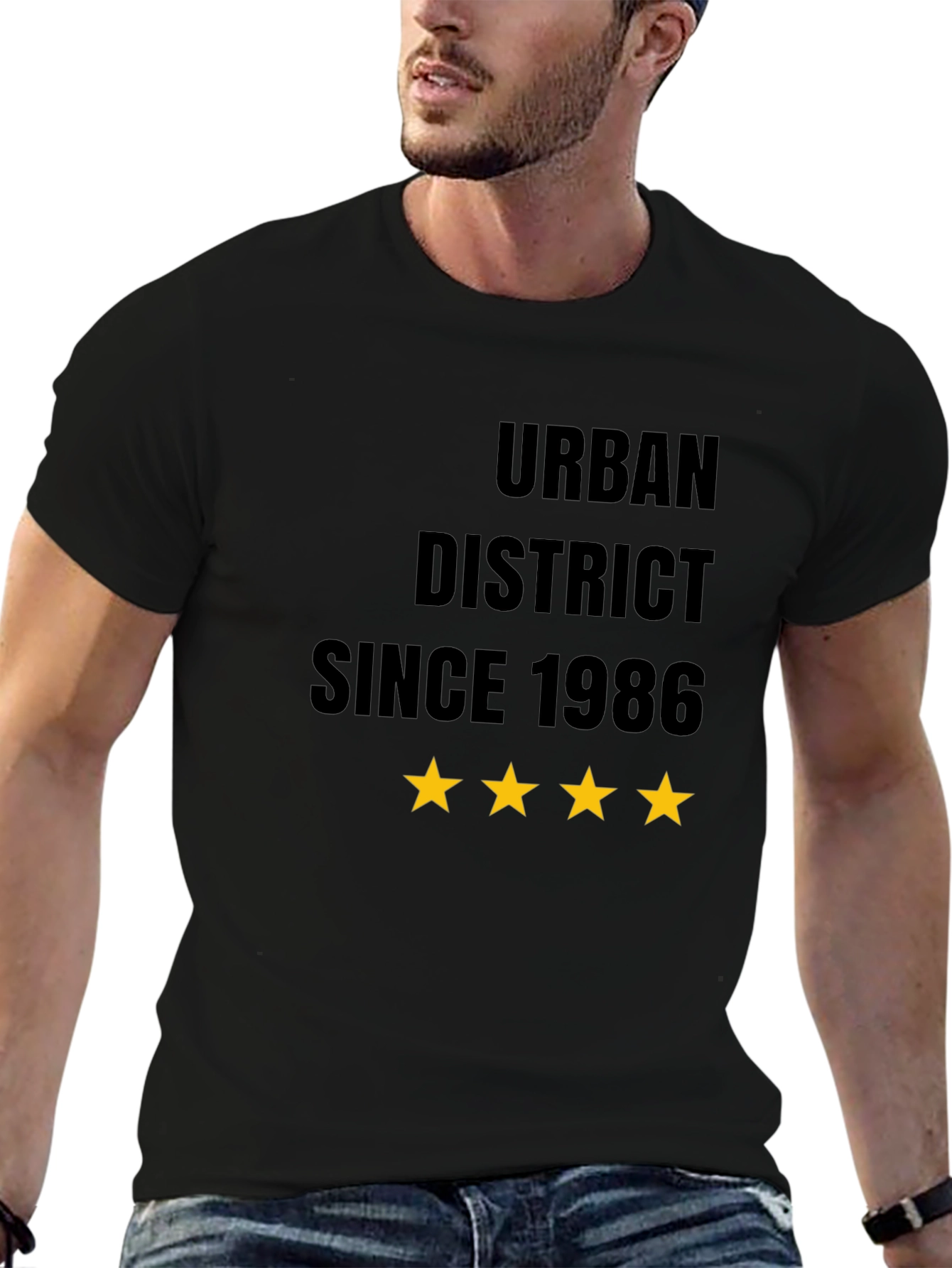 Urban District Since 1986 Black T-Shirt