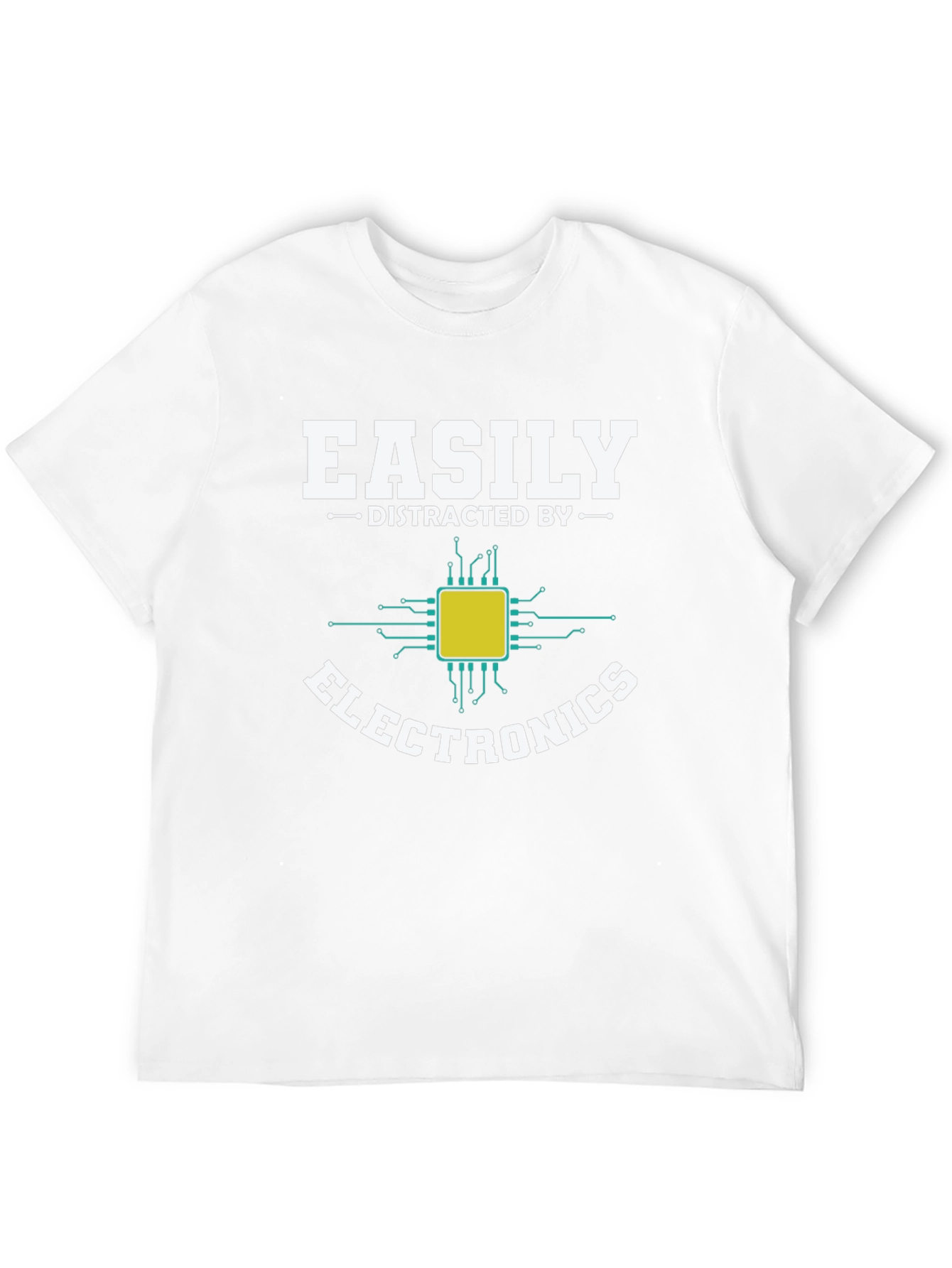 Easily Distracted By Electronics Funny T-Shirt