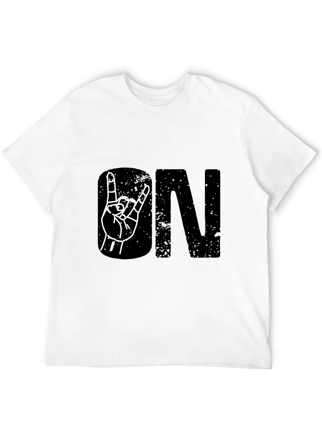 Rock On Black Graphic Tee