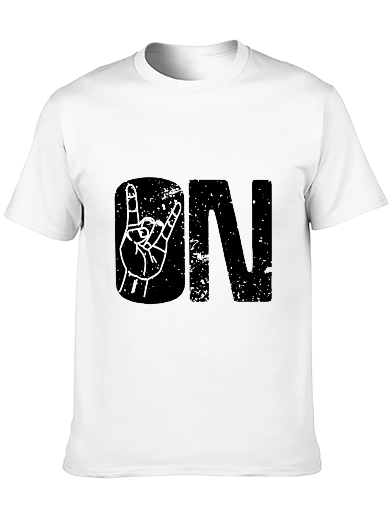 Rock On Black Graphic Tee