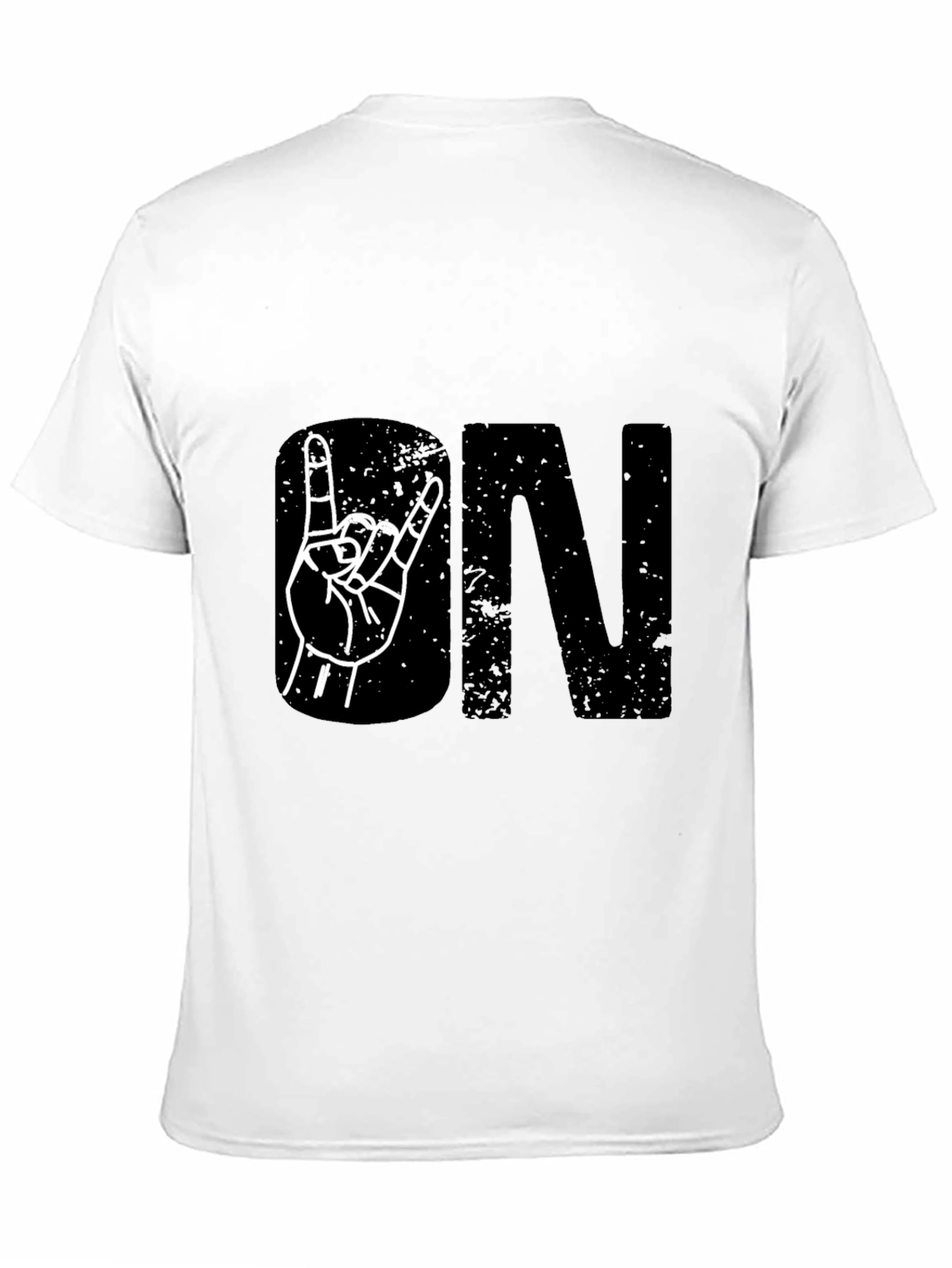 Rock On Black Graphic Tee
