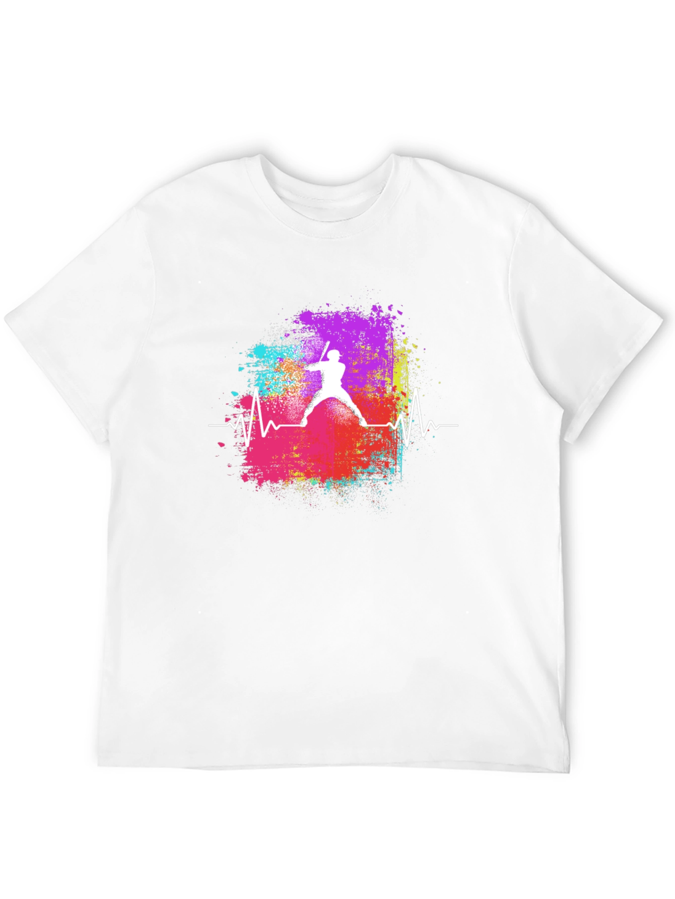 Baseball Heartbeat Graphic Tee
