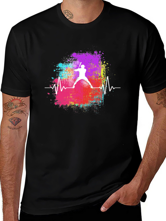 Baseball Heartbeat Graphic Tee