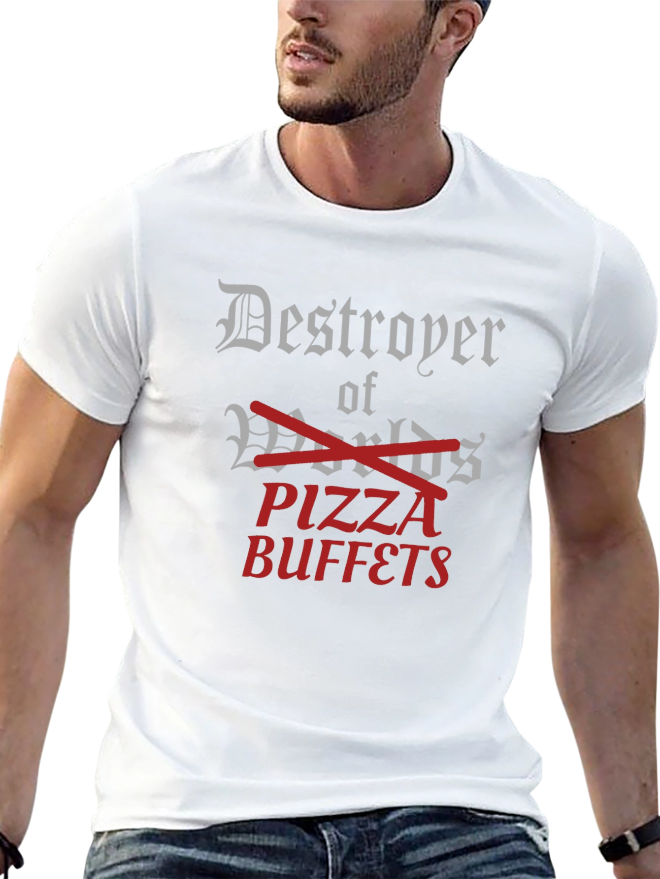 Destroyer of Pizza Buffets Funny T-Shirt