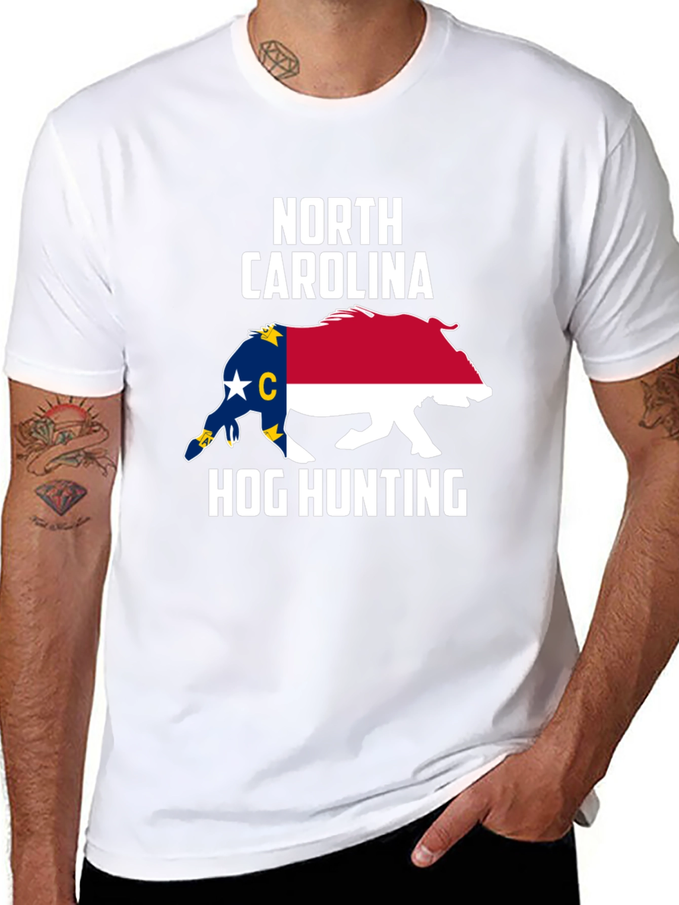 North Carolina Hog Hunting T-Shirt
