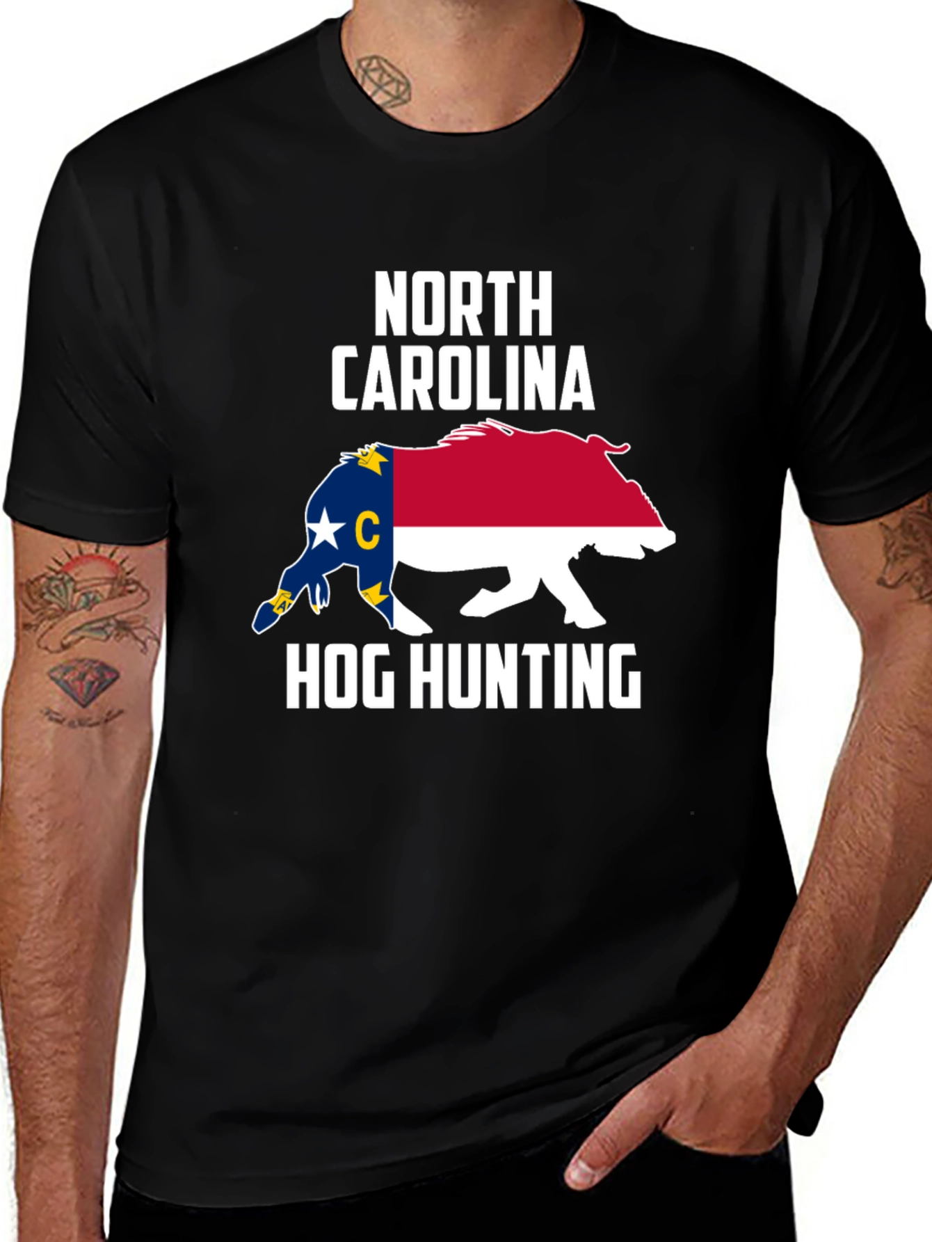 North Carolina Hog Hunting T-Shirt