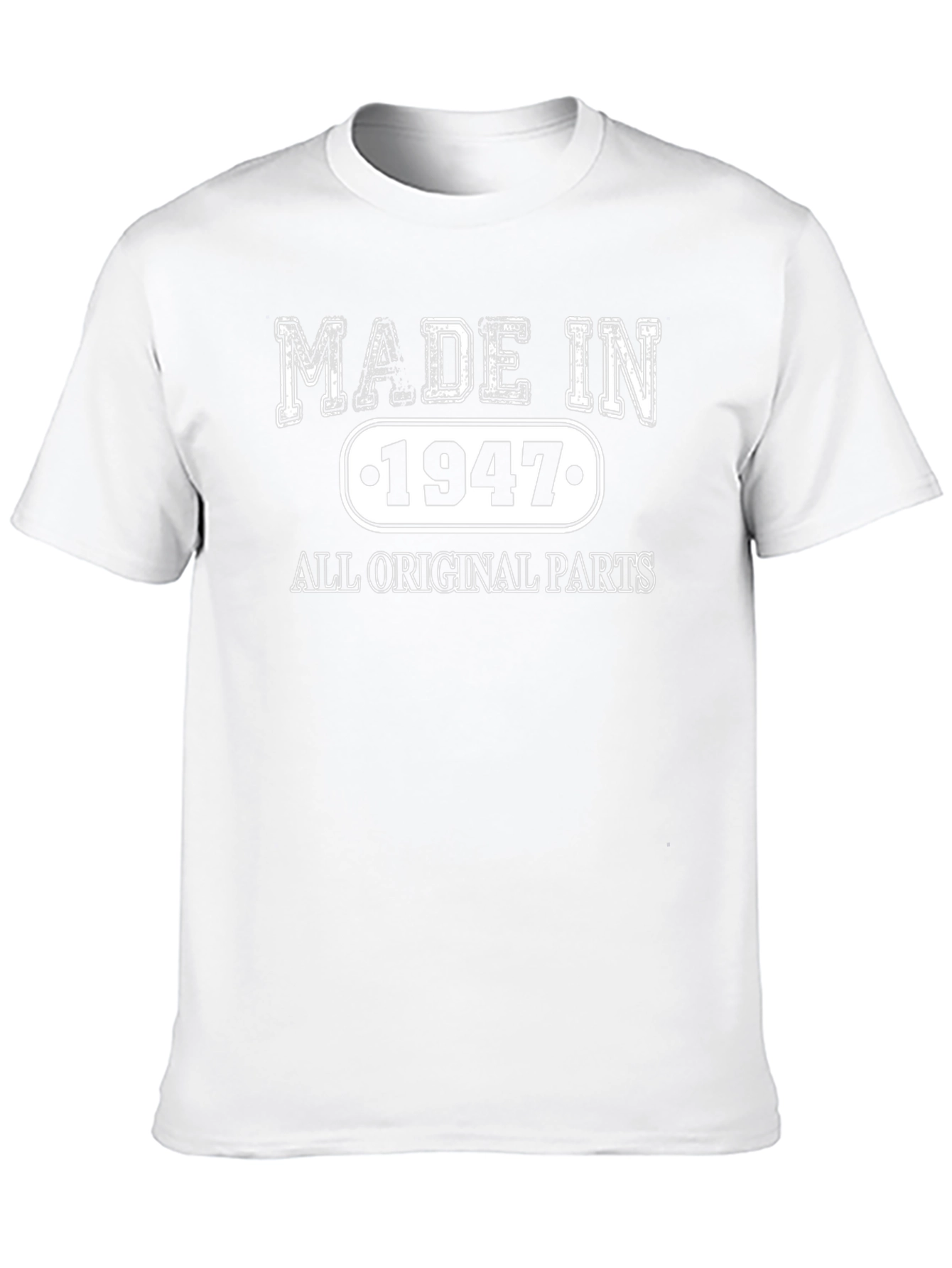 Made in 1947 All Original Parts Black T-Shirt