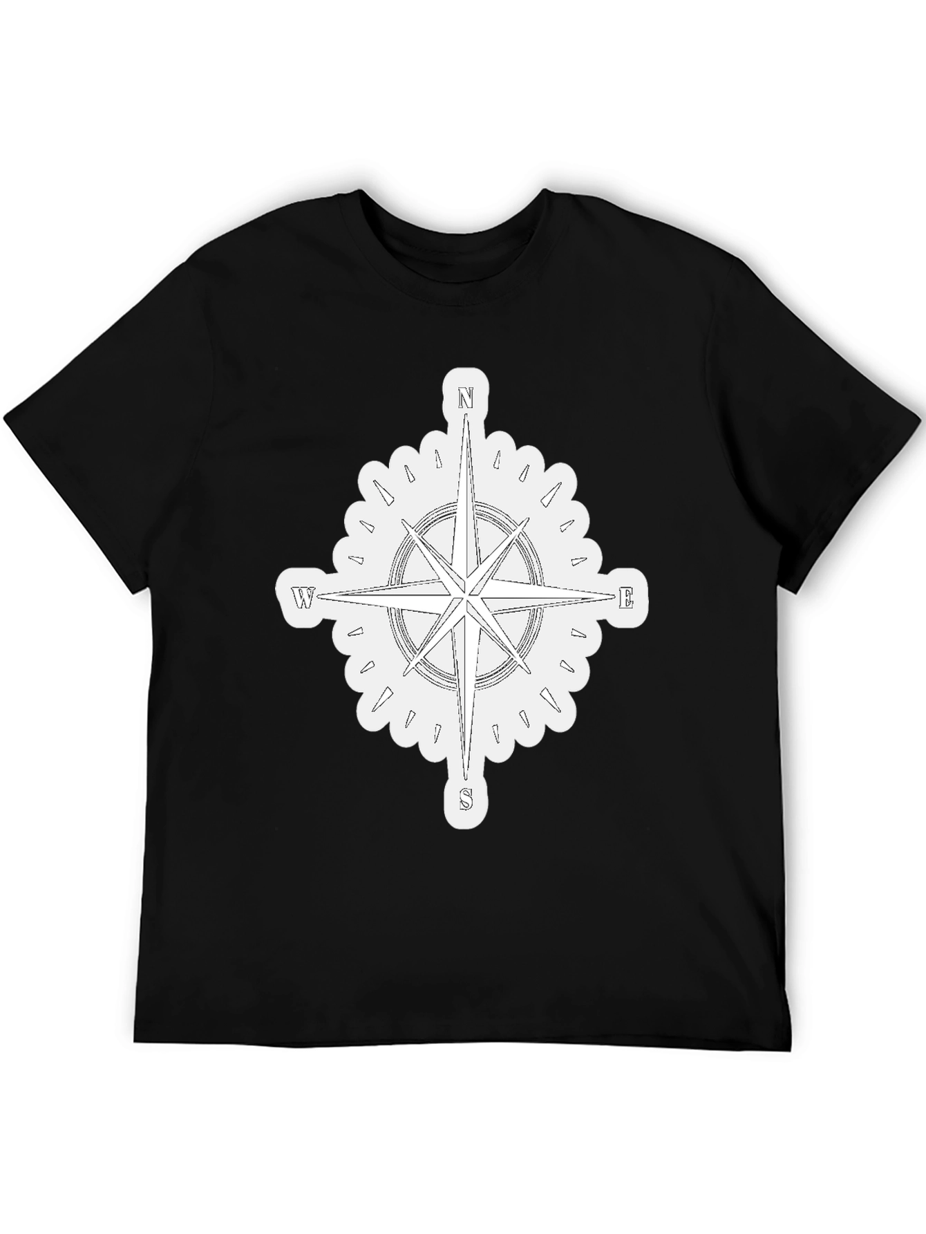 Compass Graphic T-Shirt - Mens Black Tee