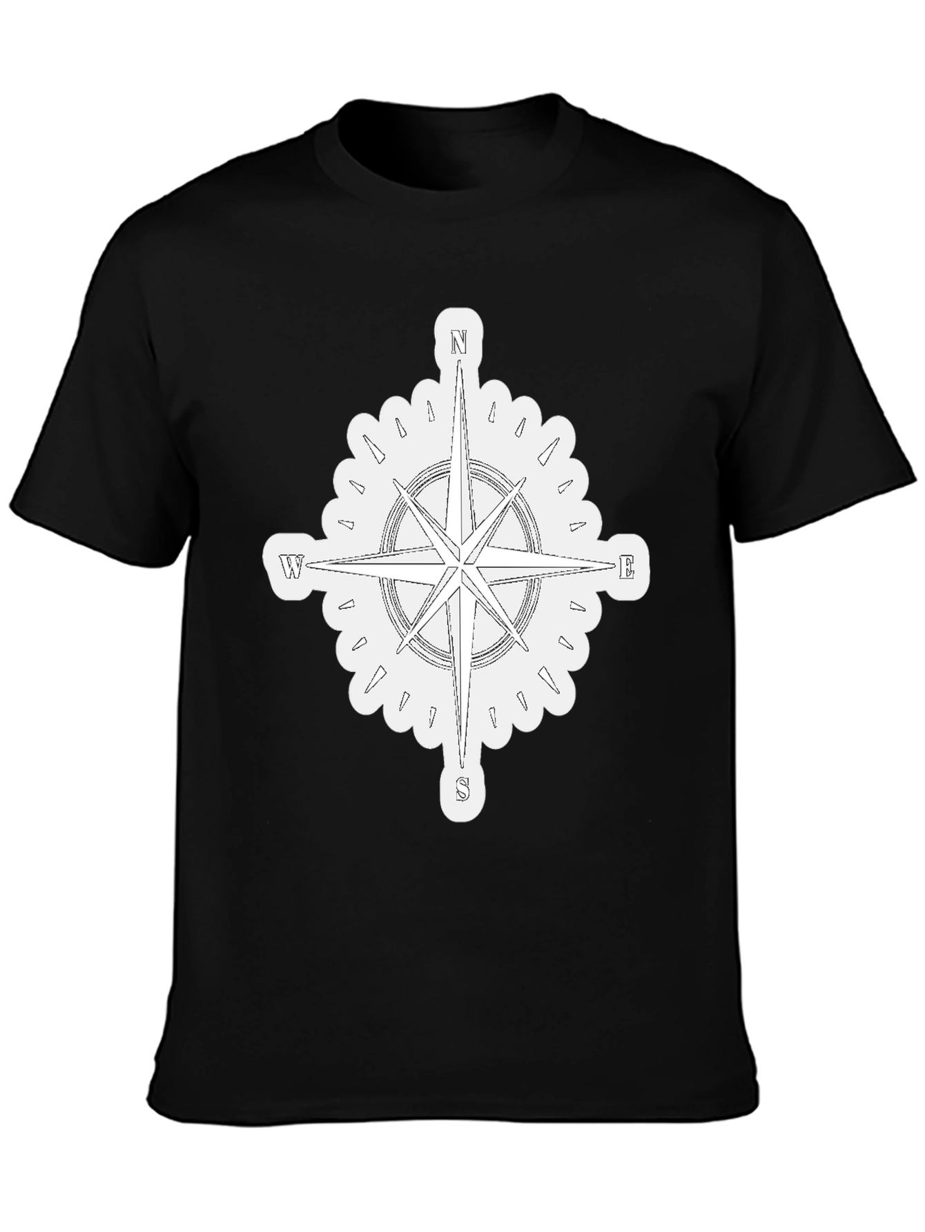 Compass Graphic T-Shirt - Mens Black Tee