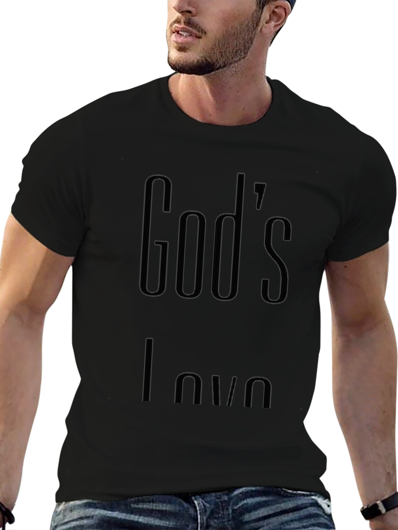 Gods Love Black T-Shirt