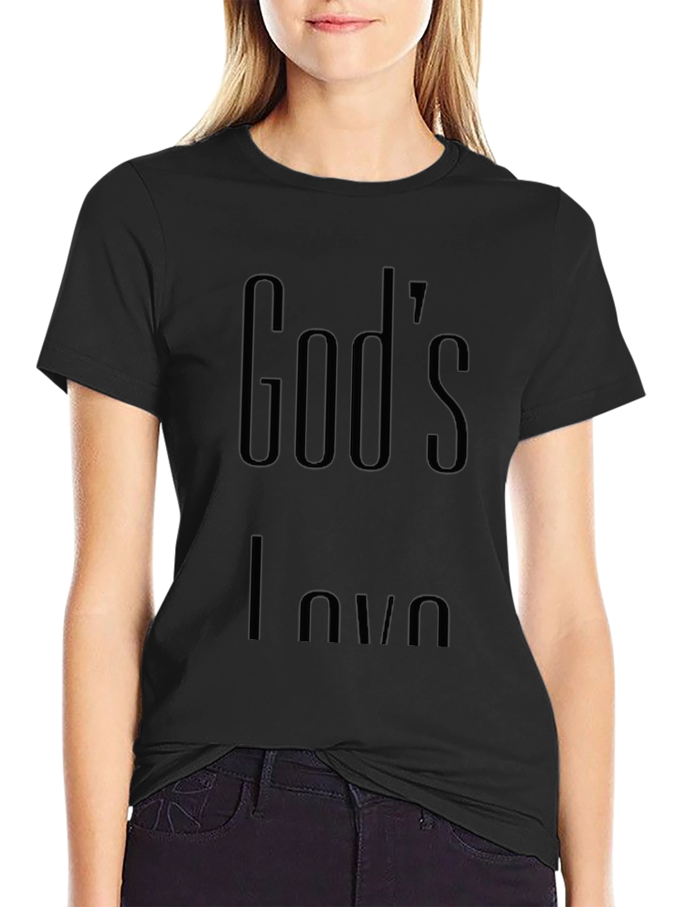 Gods Love Black T-Shirt