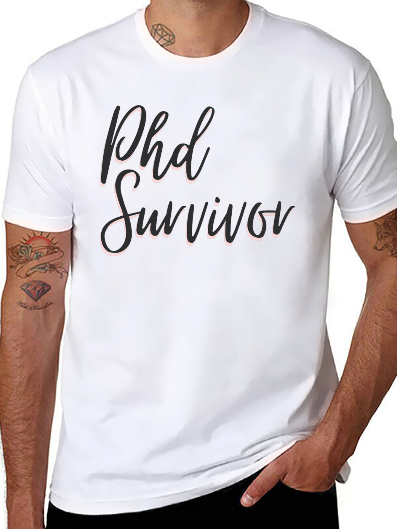 PhD Survivor Tee - Black T-Shirt