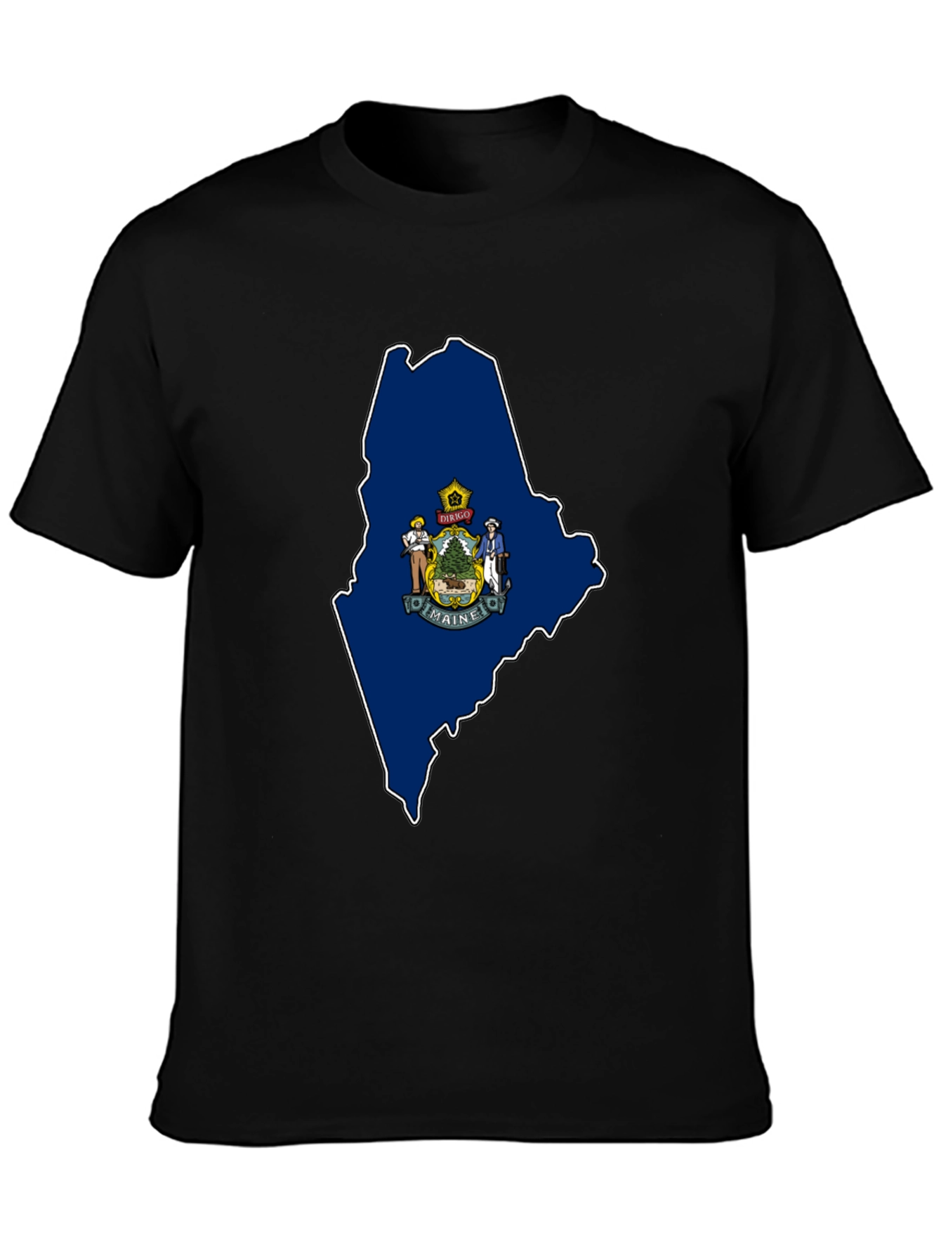 Maine State Map T-Shirt
