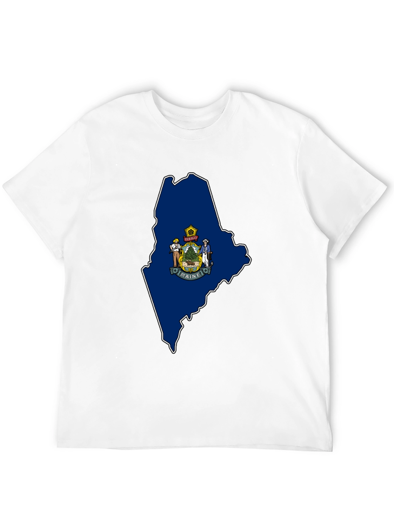 Maine State Map T-Shirt