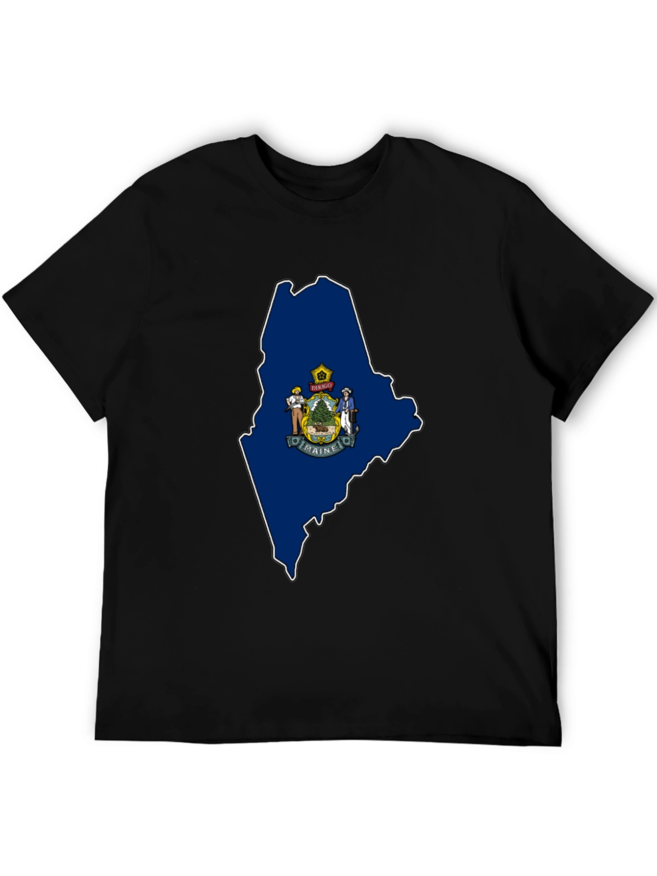 Maine State Map T-Shirt