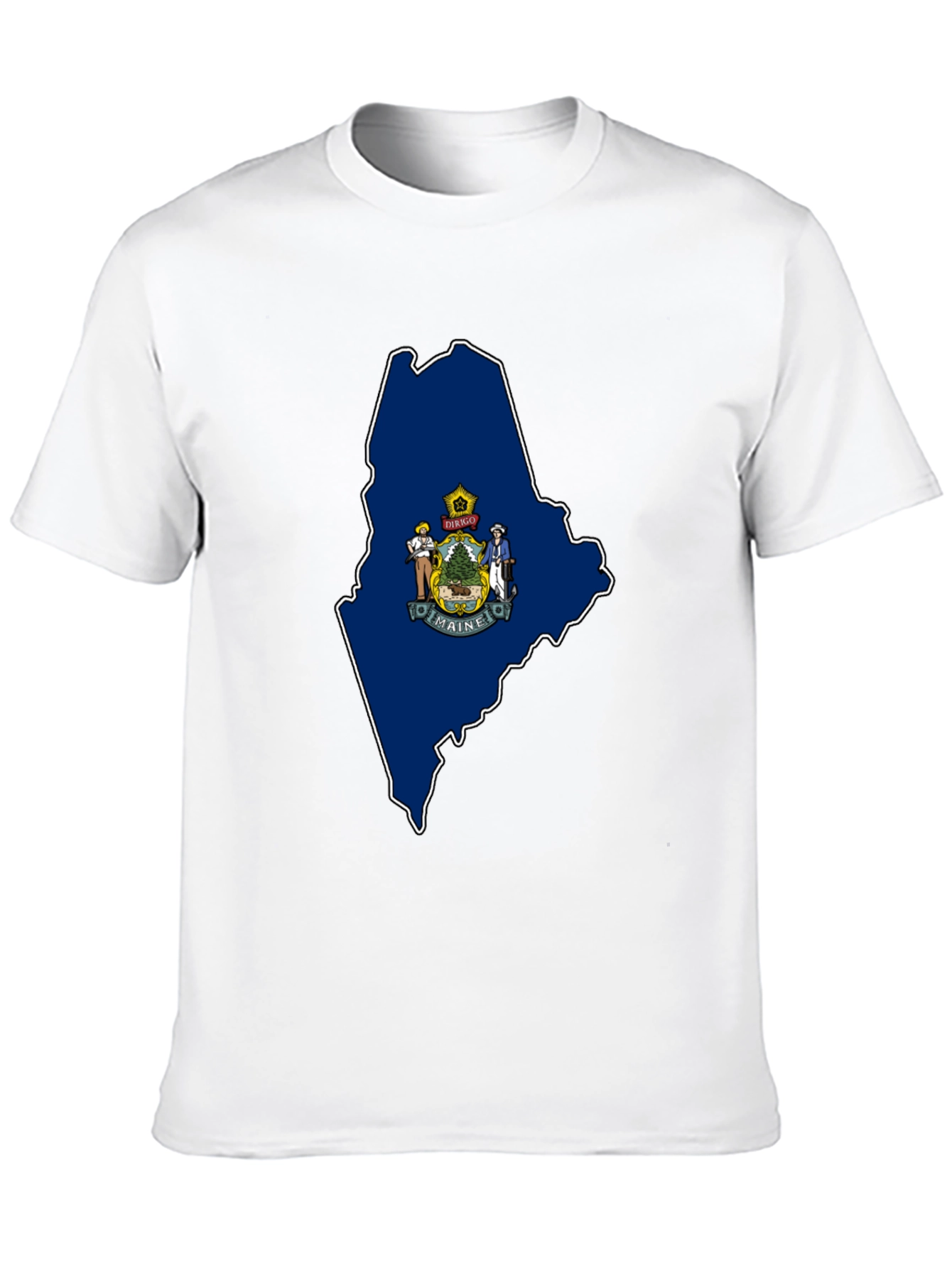 Maine State Map T-Shirt