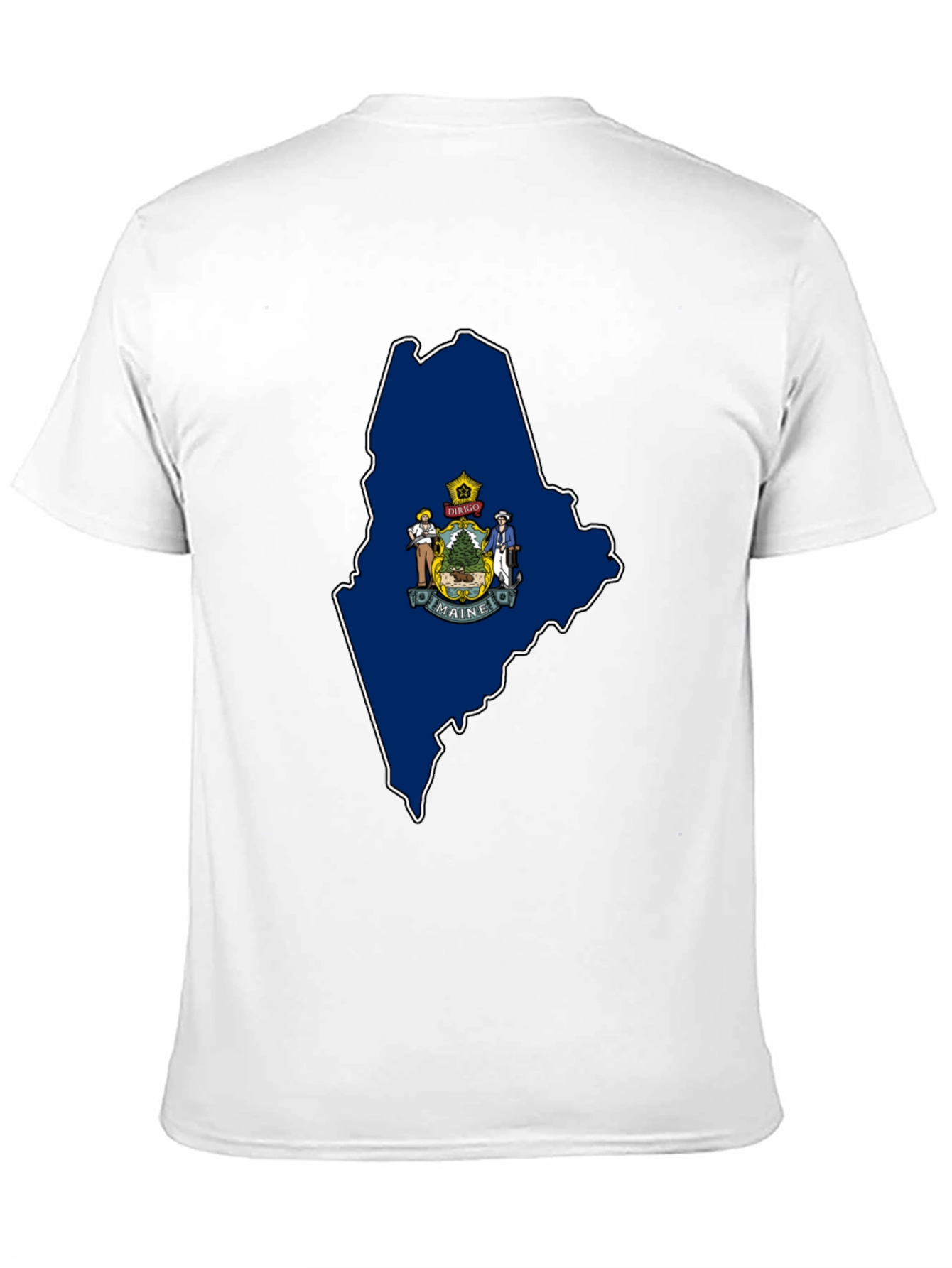 Maine State Map T-Shirt