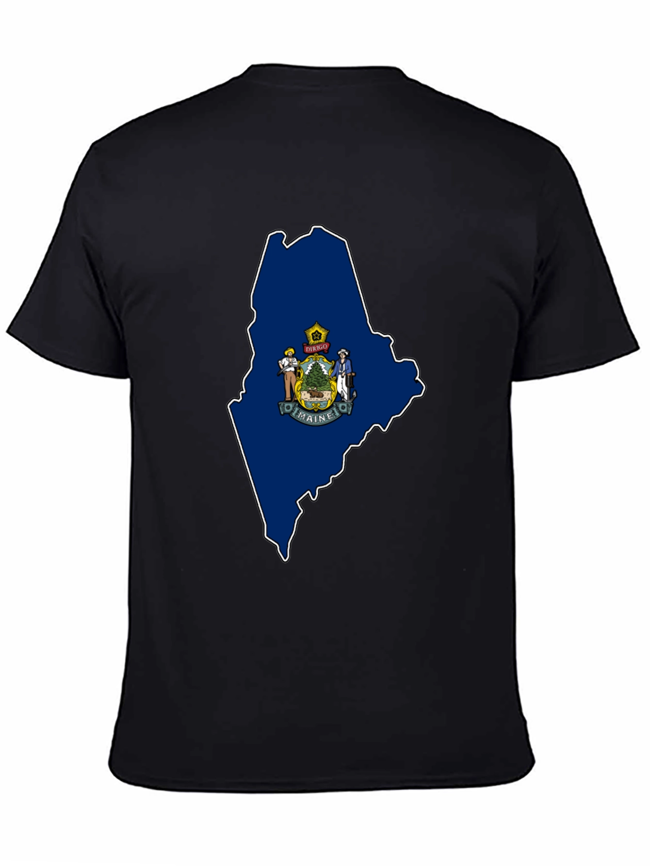 Maine State Map T-Shirt