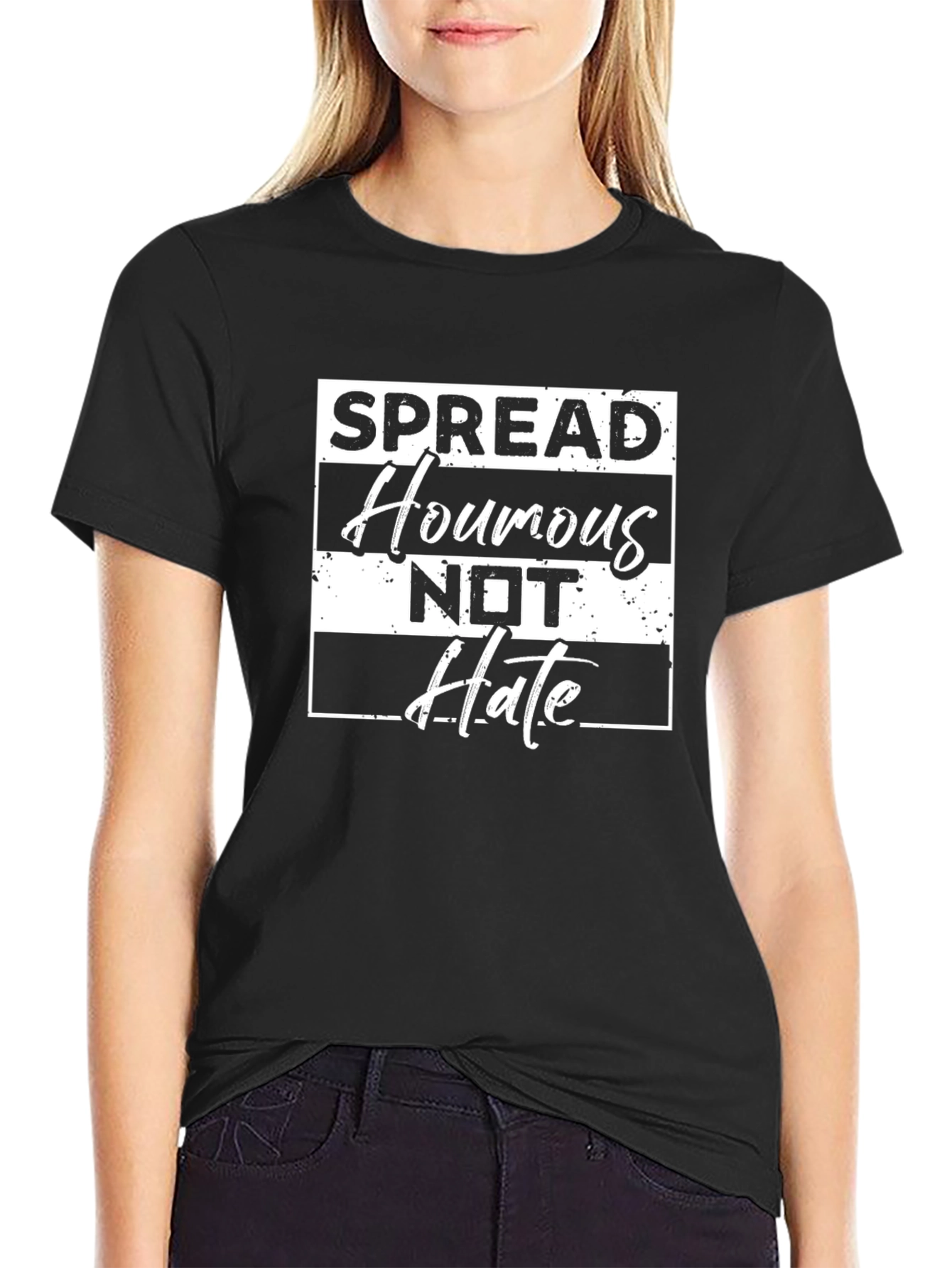 Spread Houmous Not Hate Graphic Tee