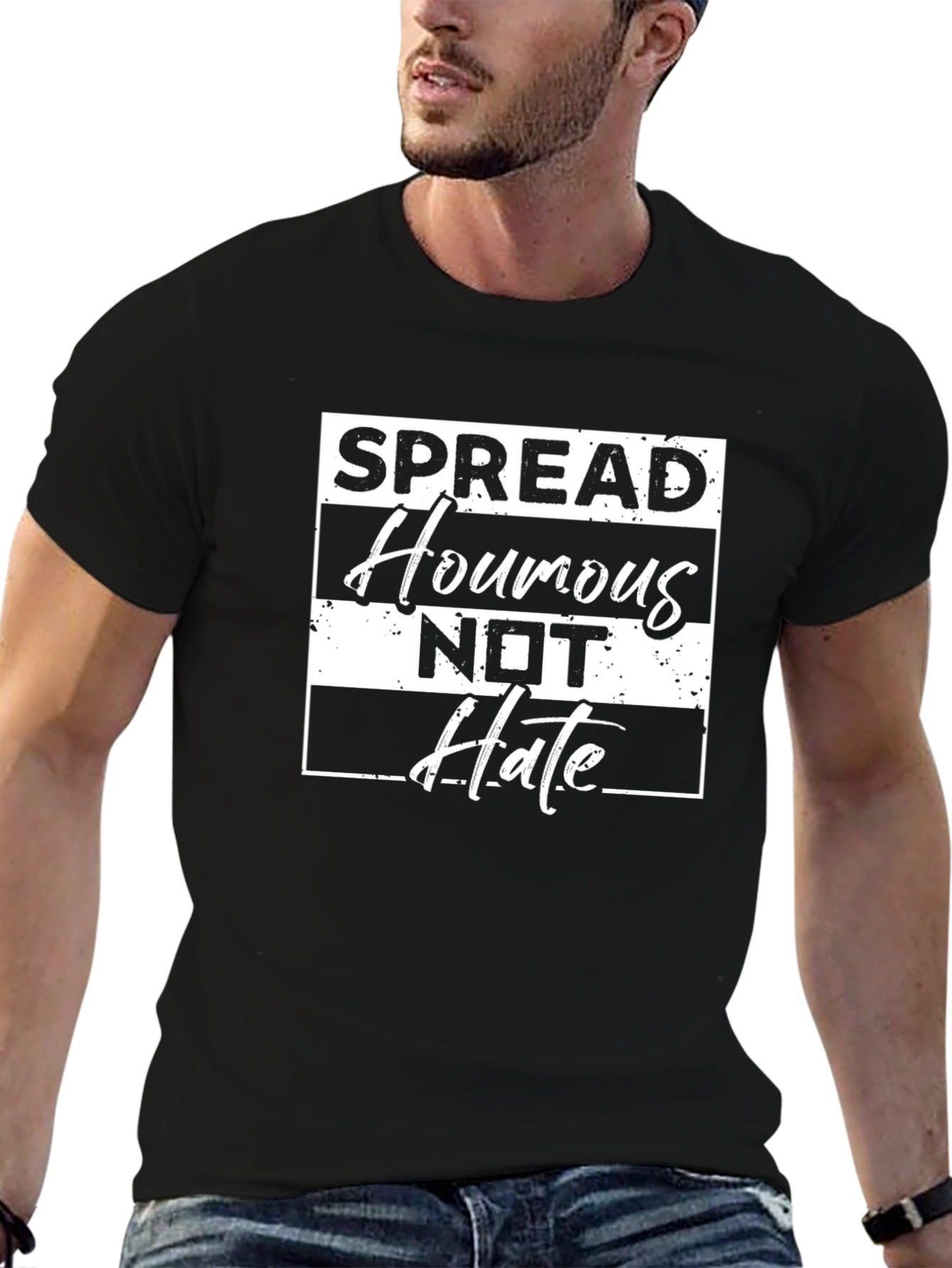 Spread Houmous Not Hate Graphic Tee
