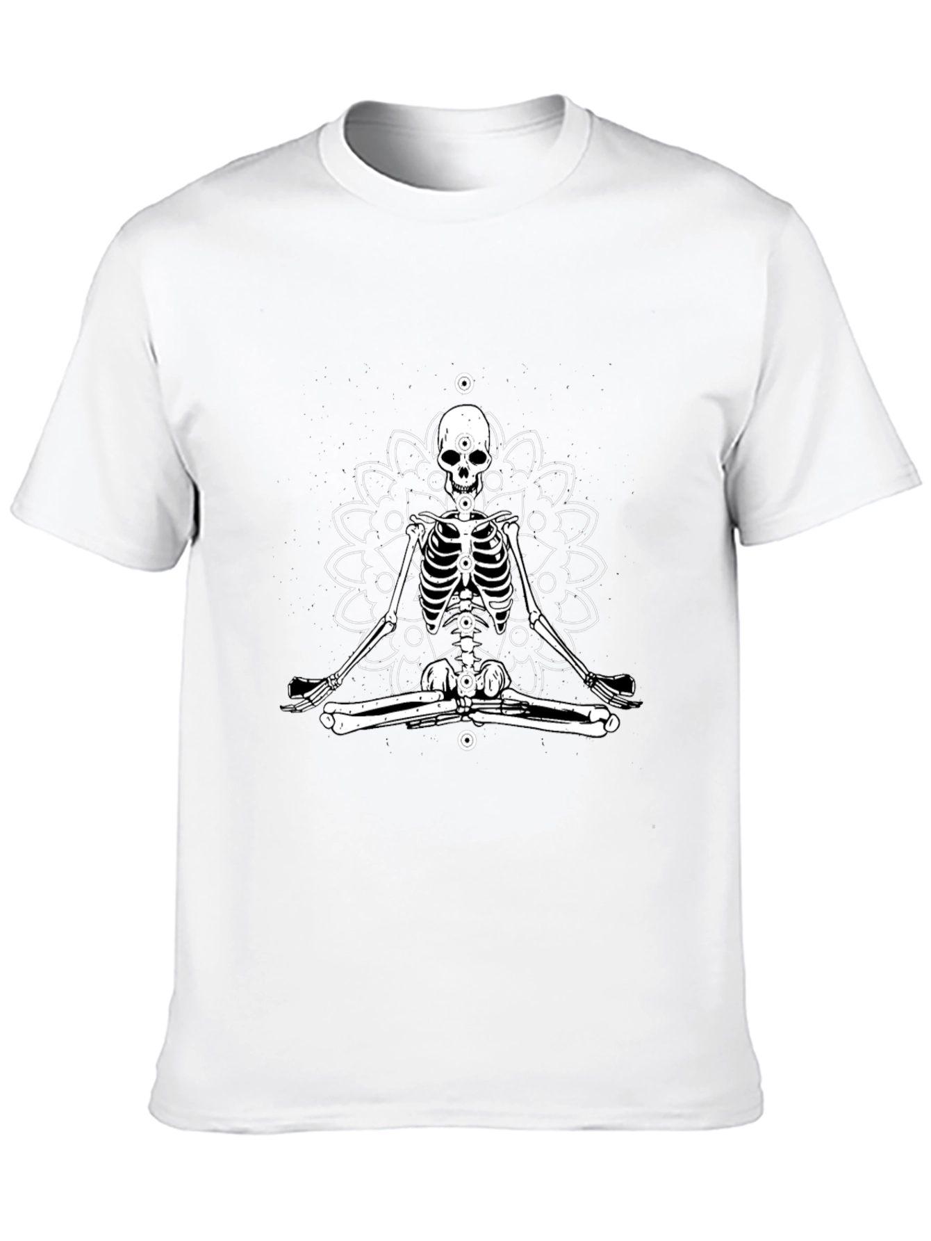 Meditating Skeleton T-Shirt - Yoga Death Tee