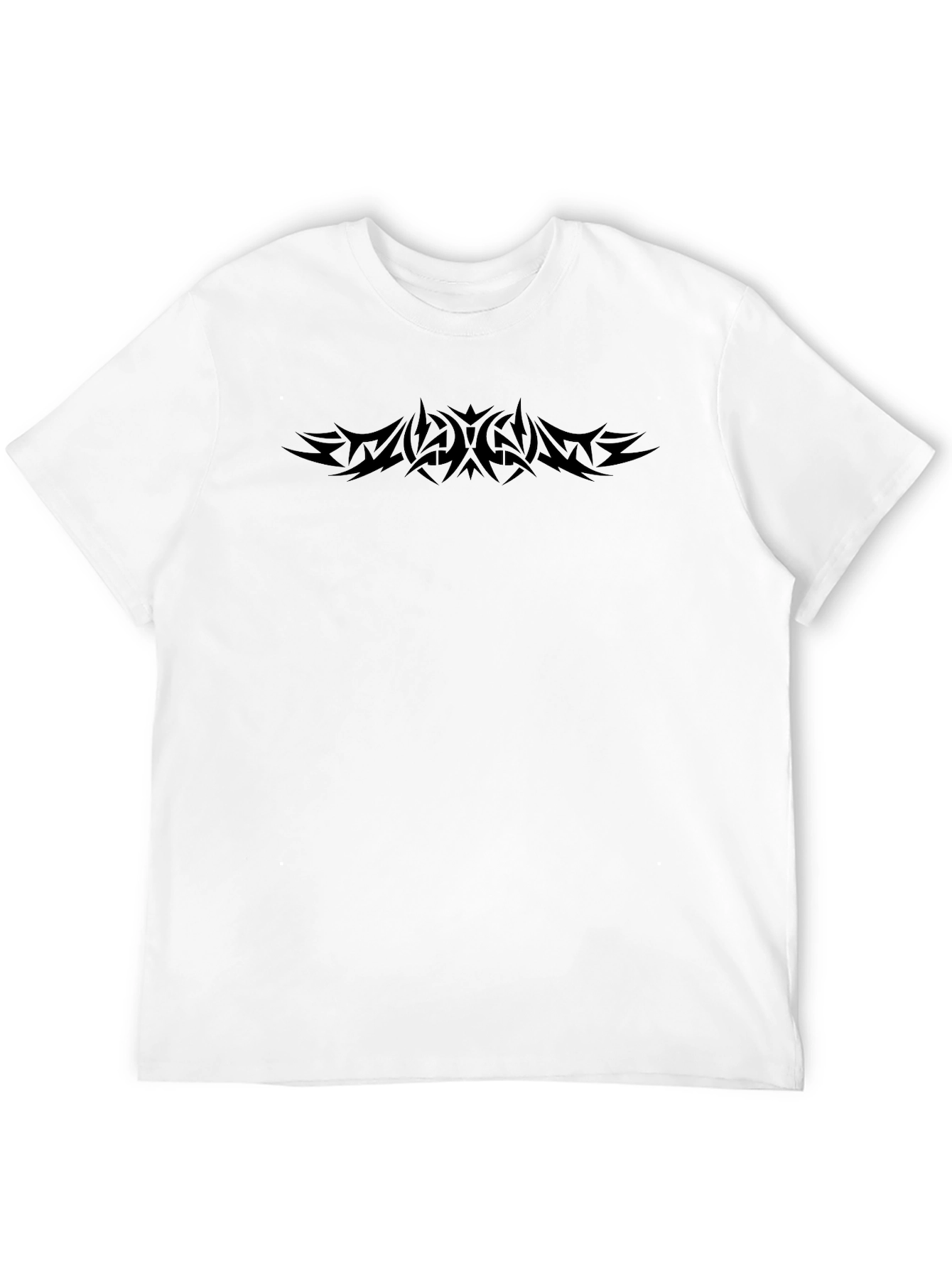 Mens Black Tribal Print T-Shirt