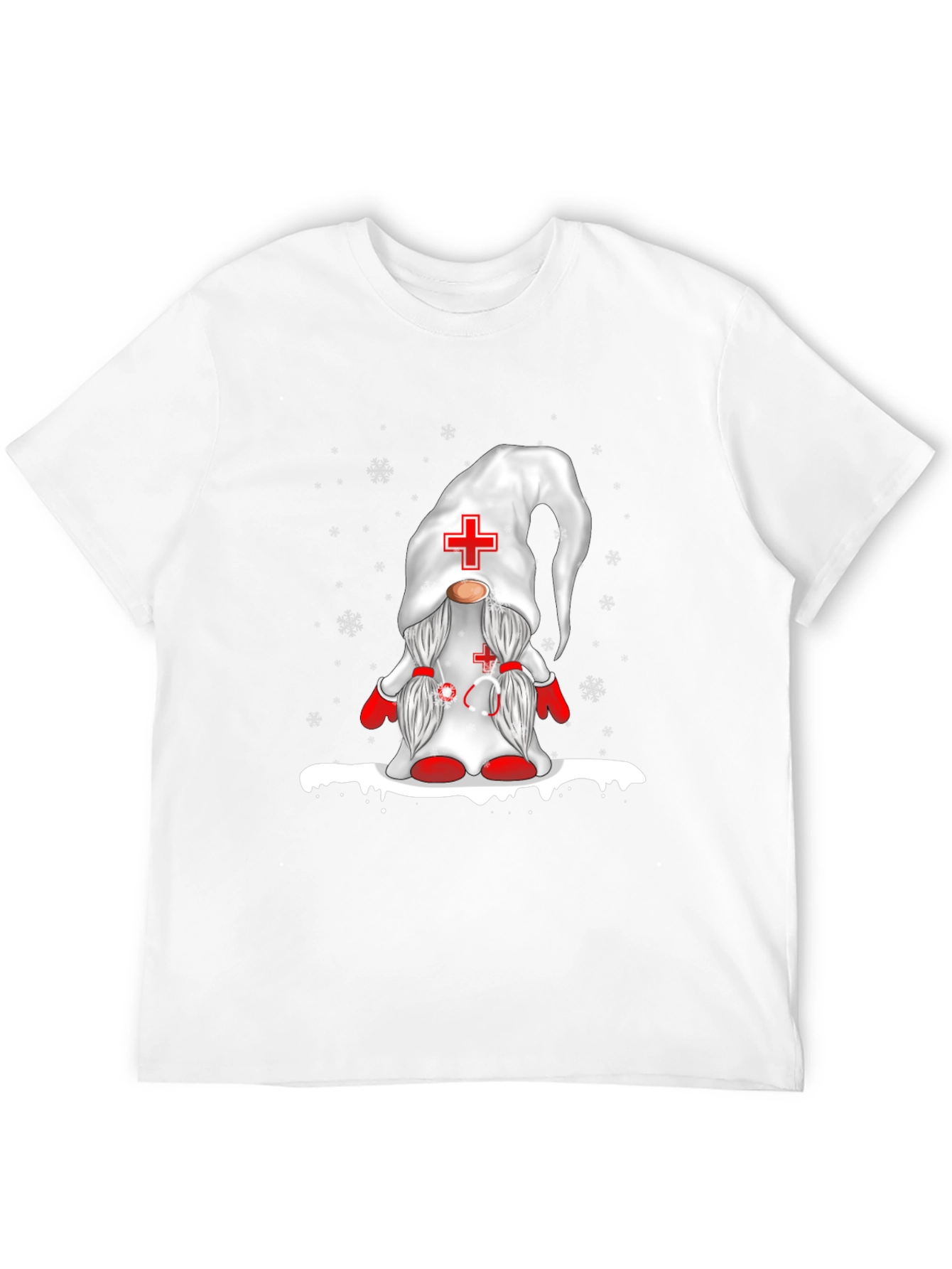Nurse Gnome Black T-Shirt
