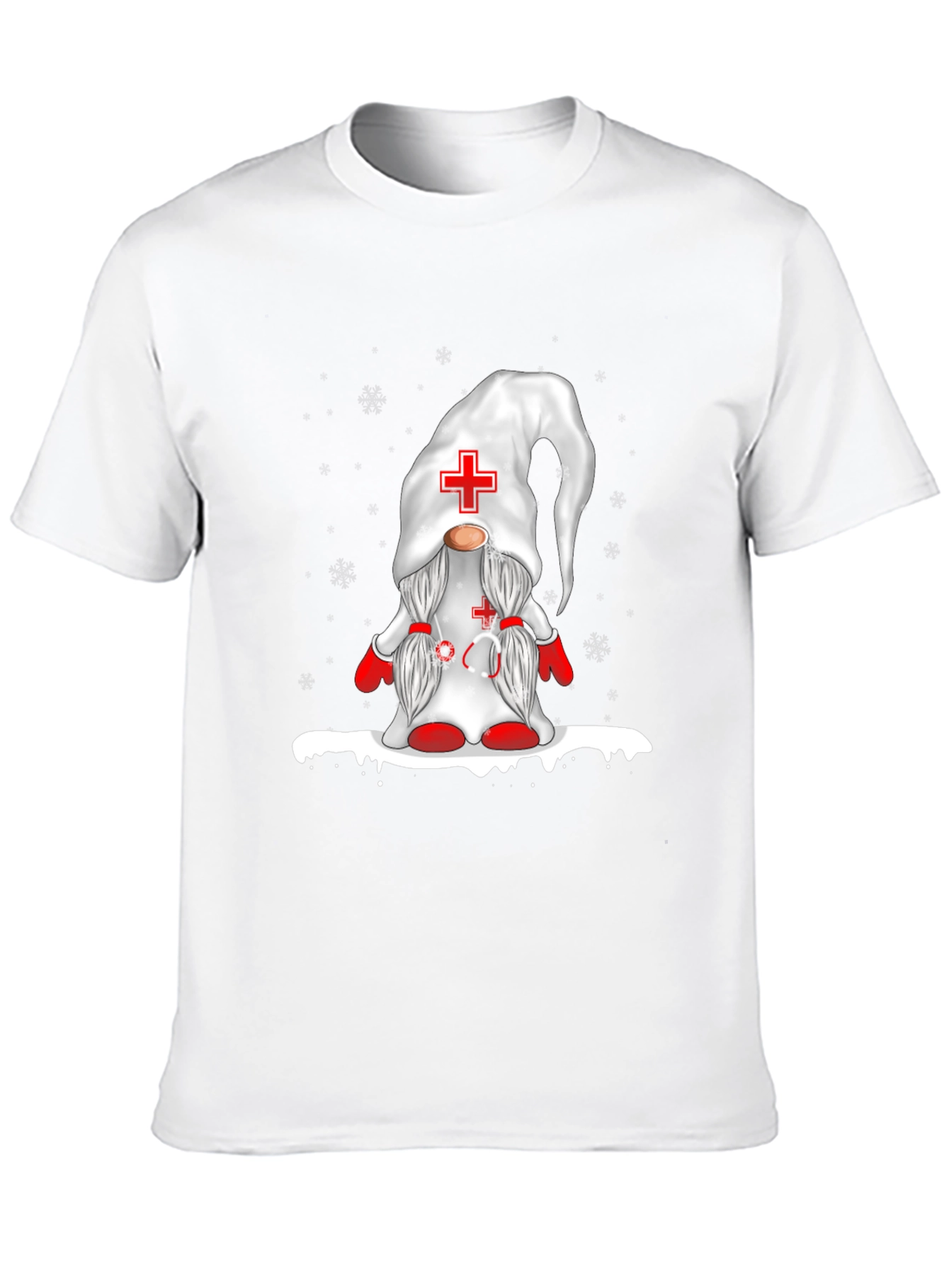 Nurse Gnome Black T-Shirt