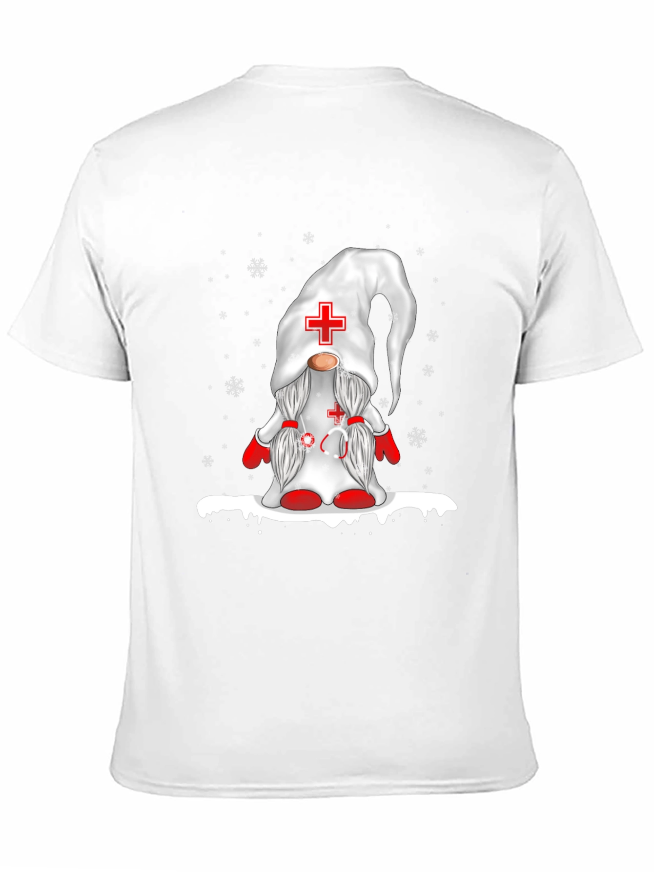 Nurse Gnome Black T-Shirt