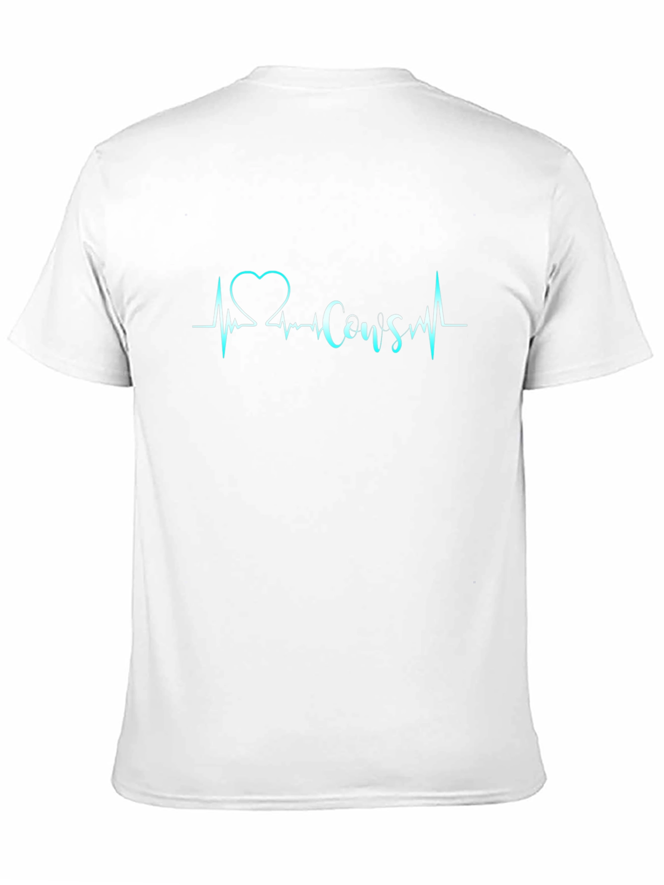 Love Cows Black T-Shirt - Heartbeat Design