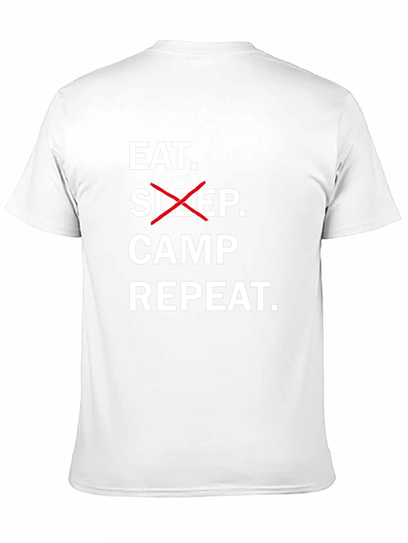 Eat Sleep Camp Repeat Black T-Shirt