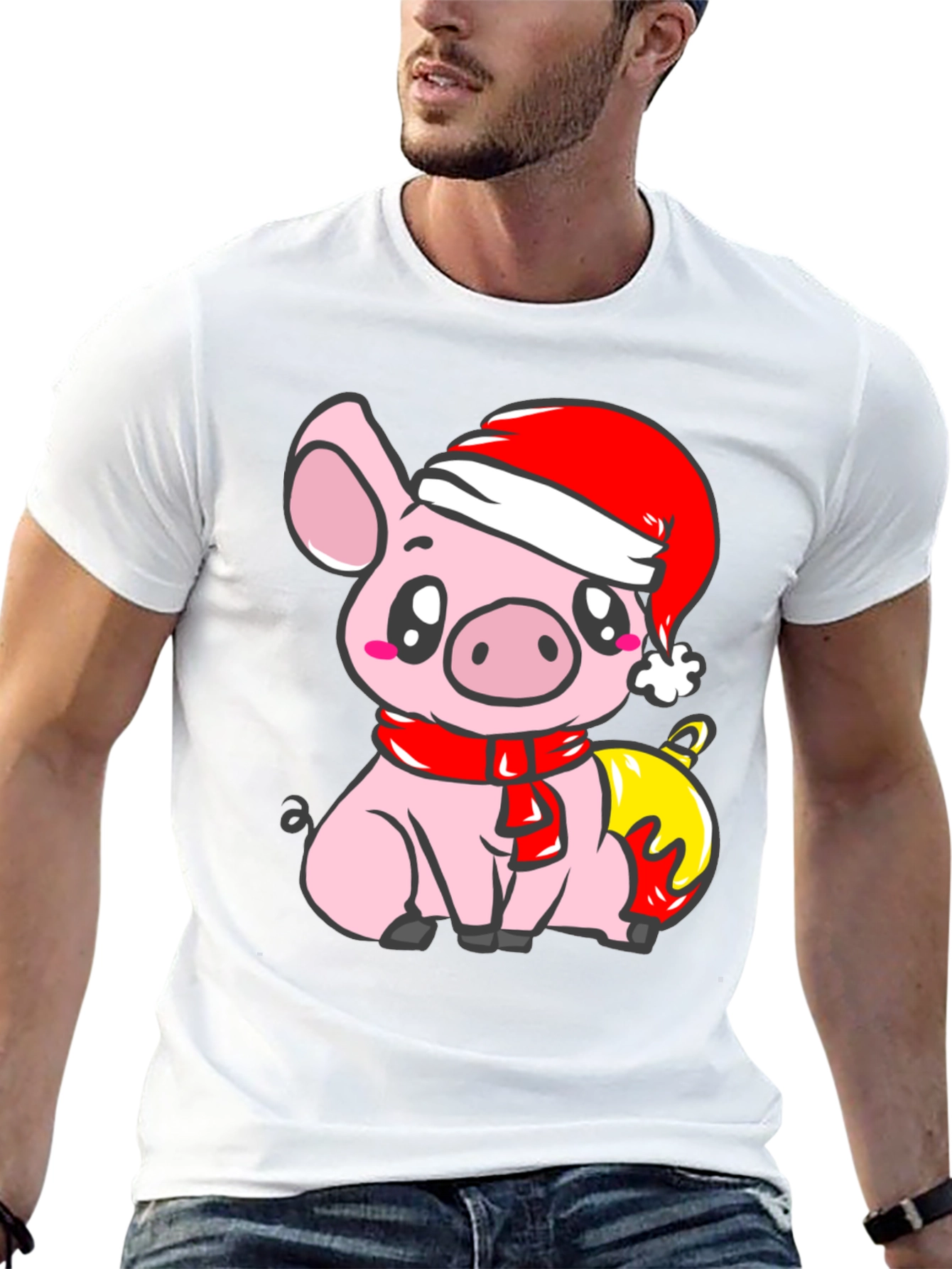 Cute Christmas Pig T-Shirt