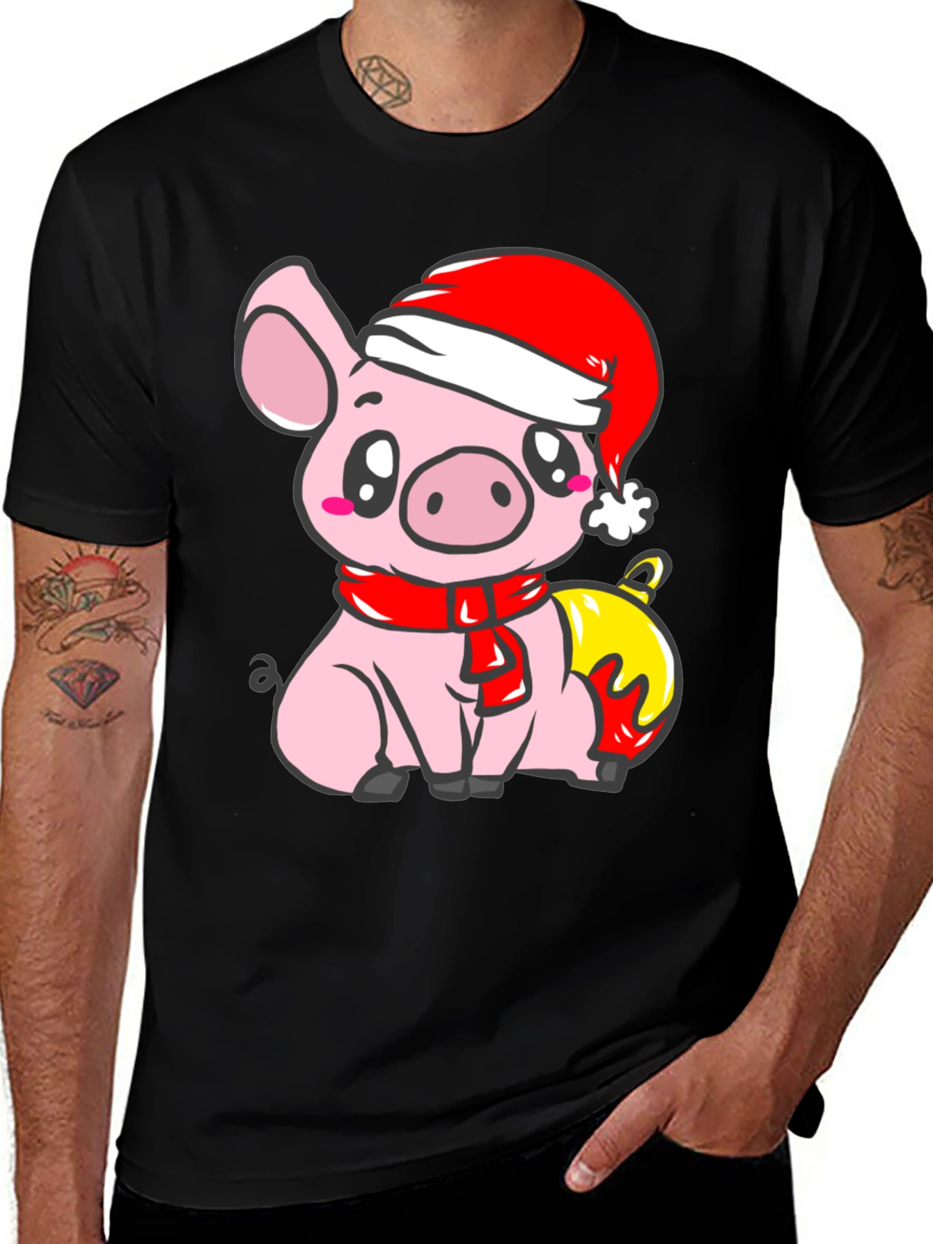 Cute Christmas Pig T-Shirt