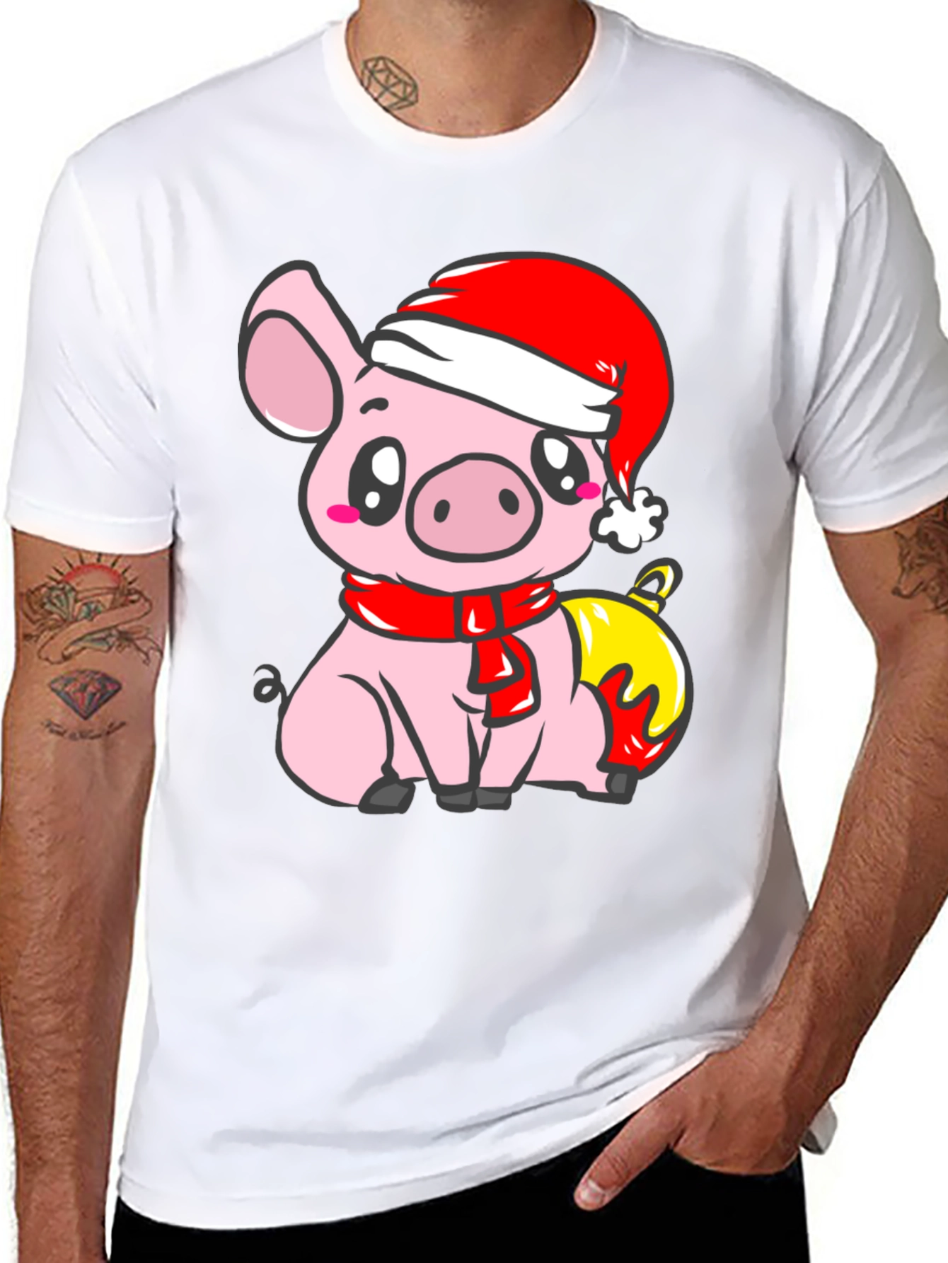 Cute Christmas Pig T-Shirt