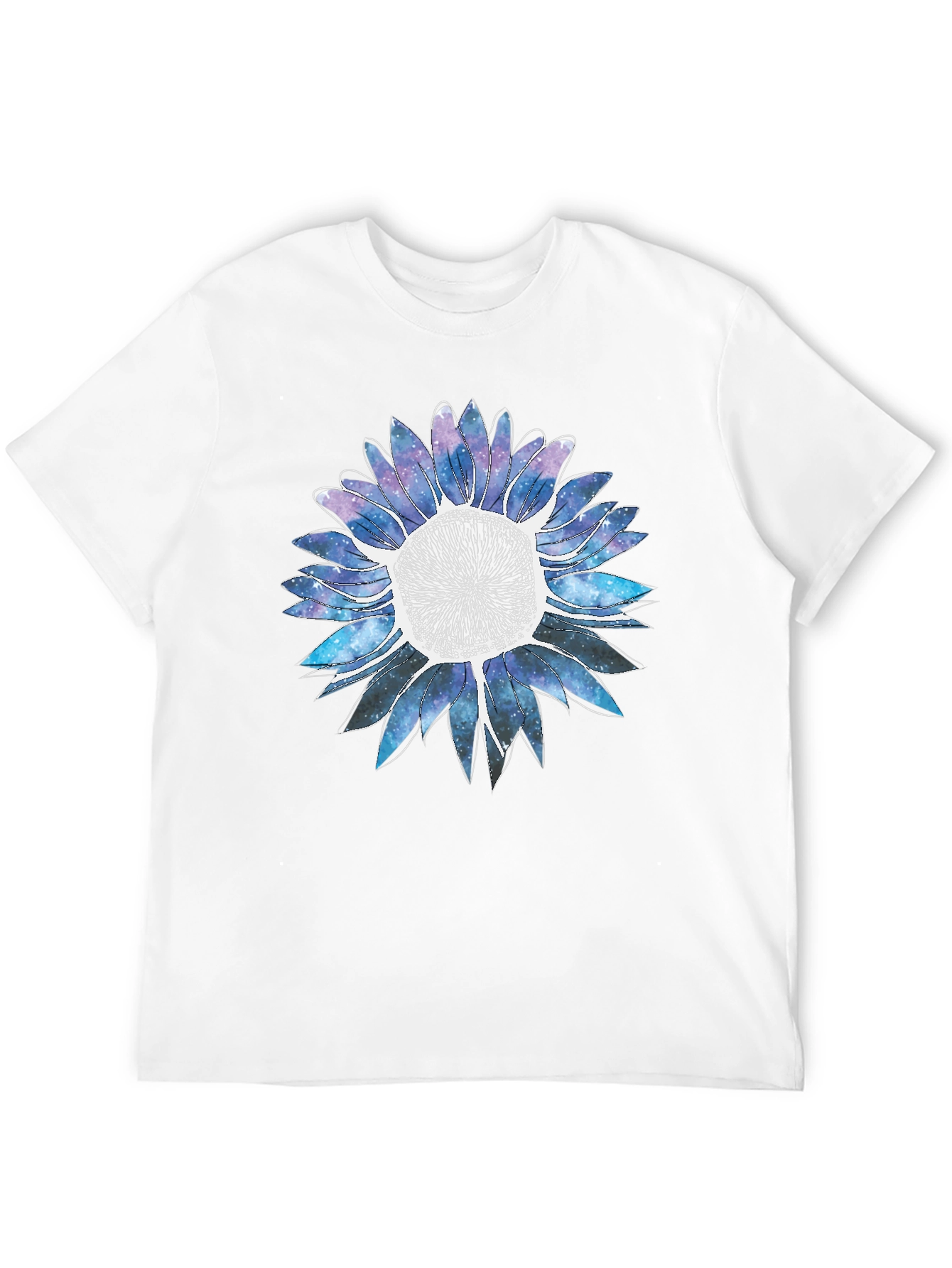 Galaxy Sunflower Graphic Tee - Stylish Comfort