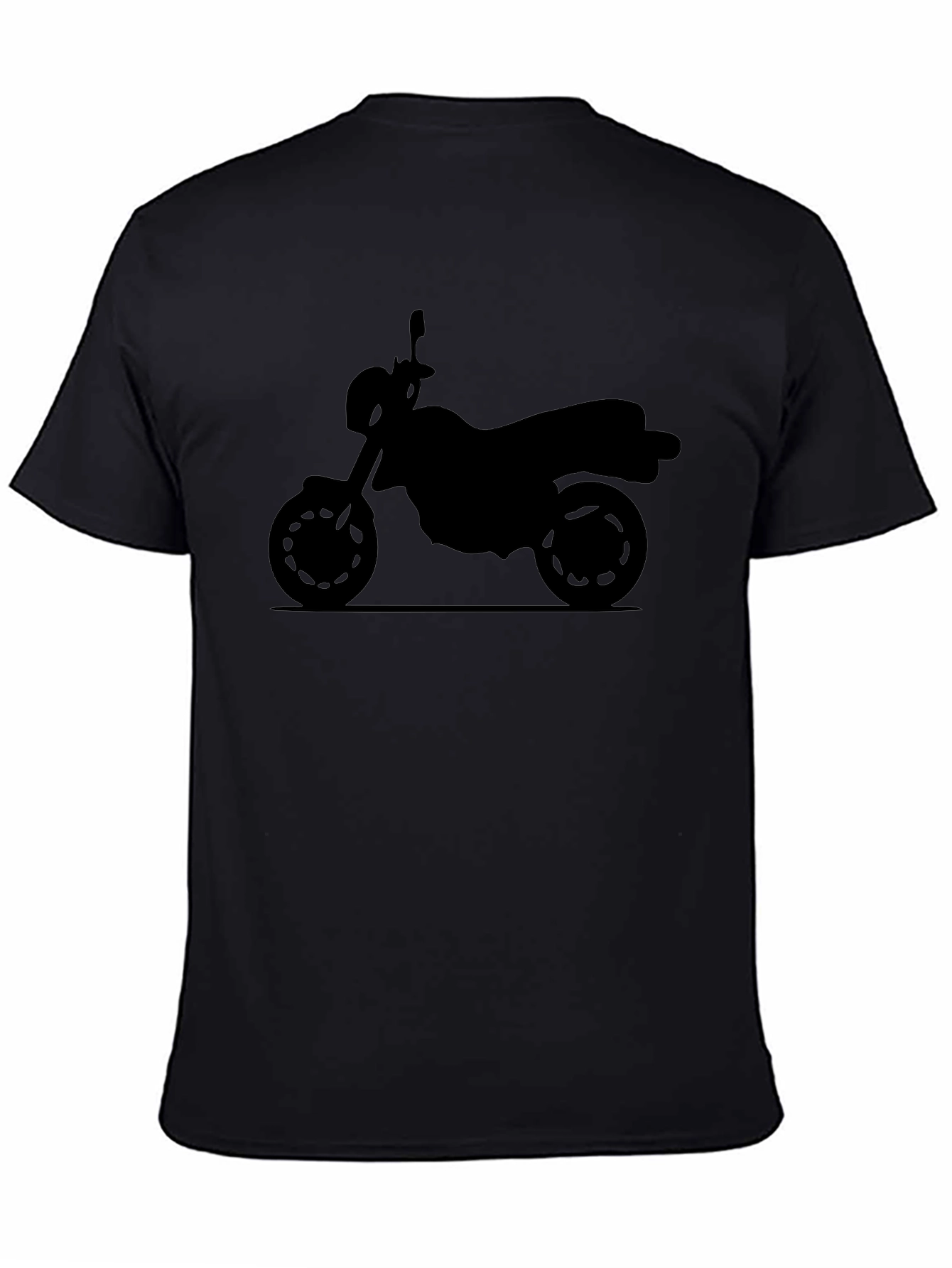 Motorcycle Graphic Tee - Classic Black T-Shirt