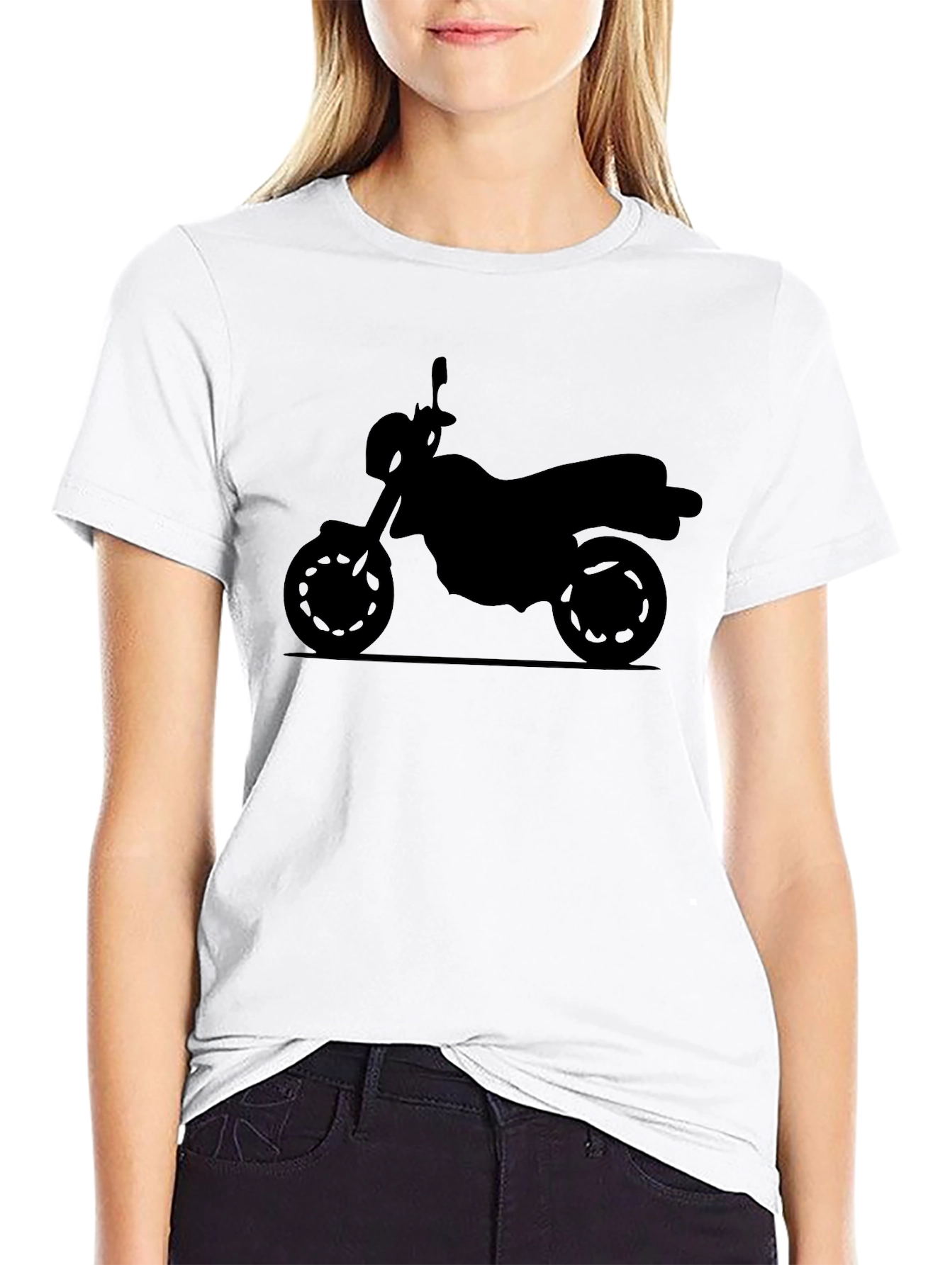 Motorcycle Graphic Tee - Classic Black T-Shirt