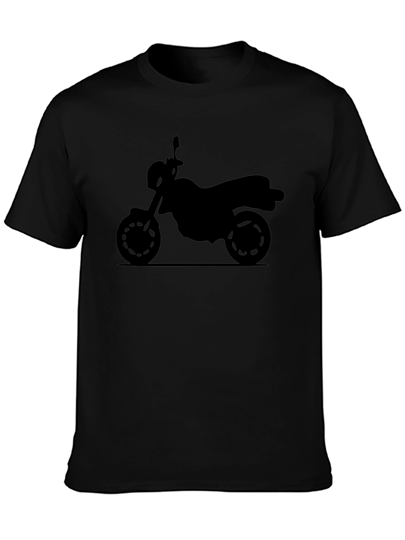 Motorcycle Graphic Tee - Classic Black T-Shirt