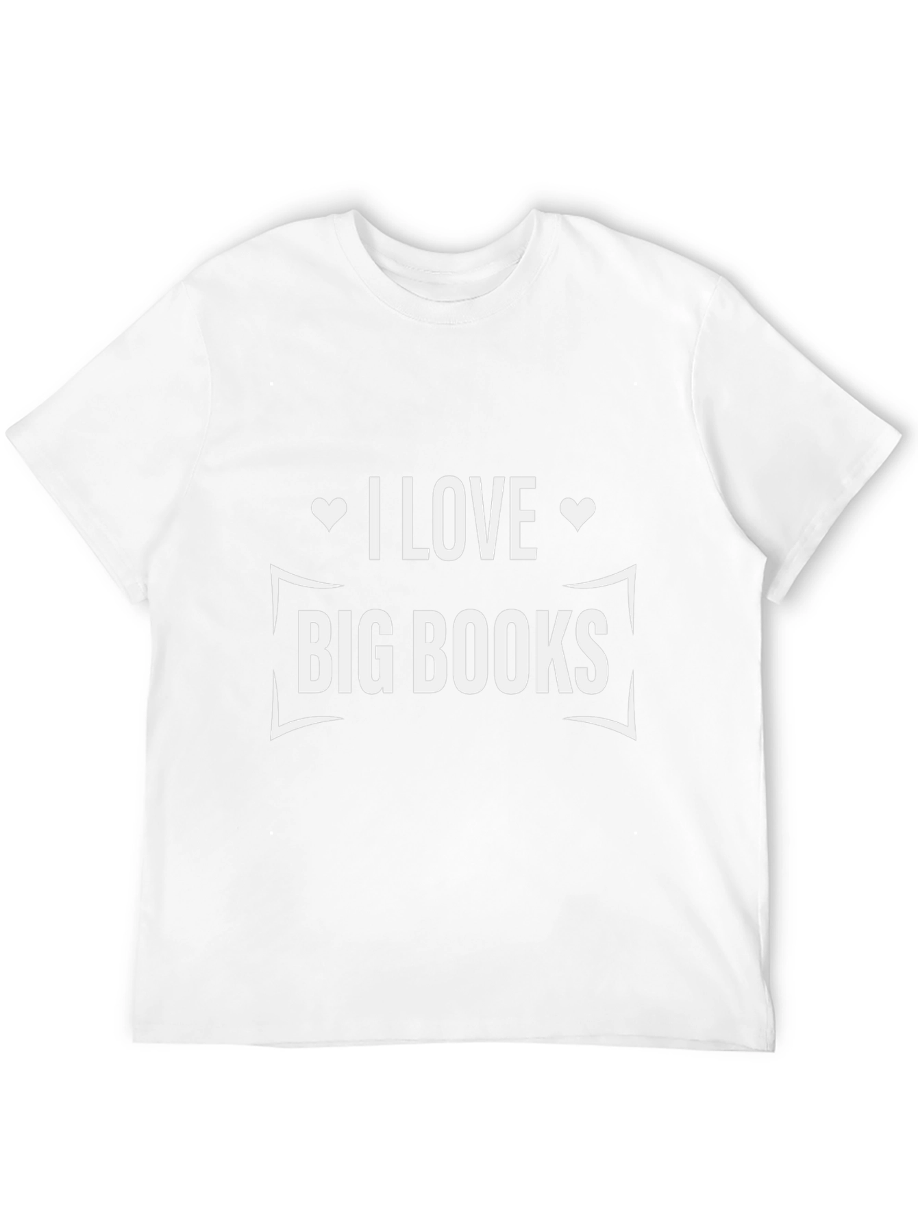 I Love Big Books Black T-Shirt