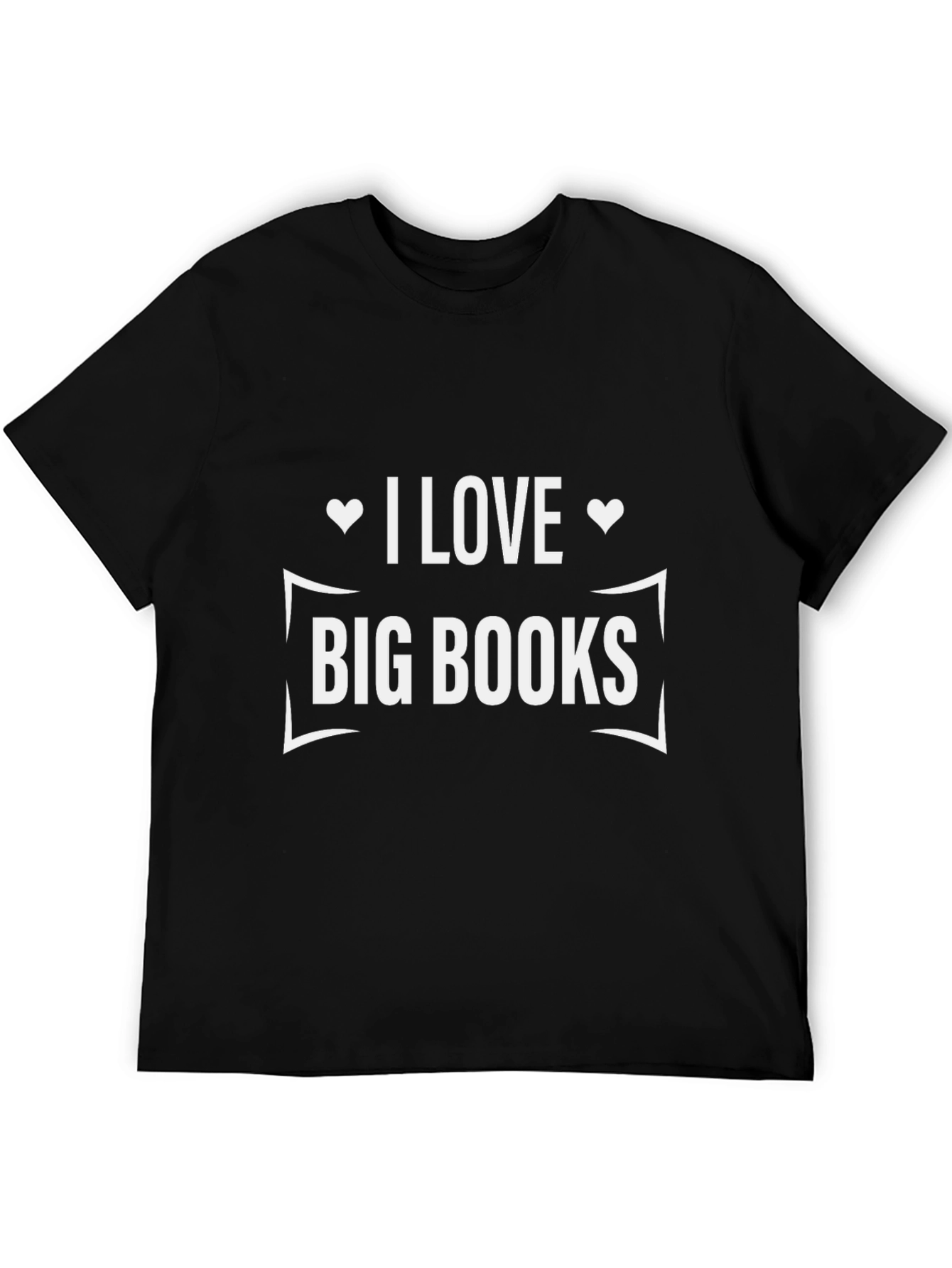 I Love Big Books Black T-Shirt