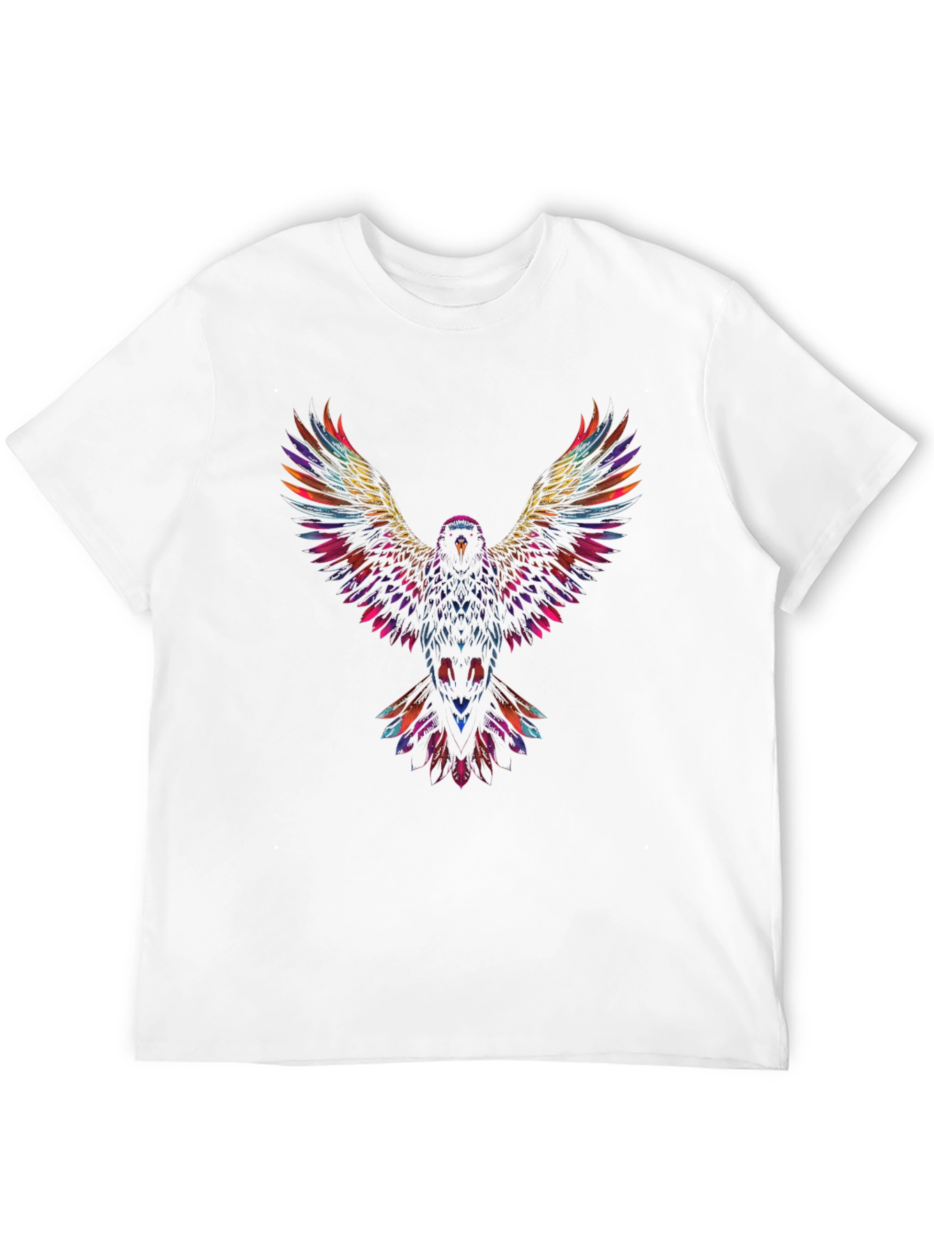 Vibrant Eagle Graphic T-Shirt - Black