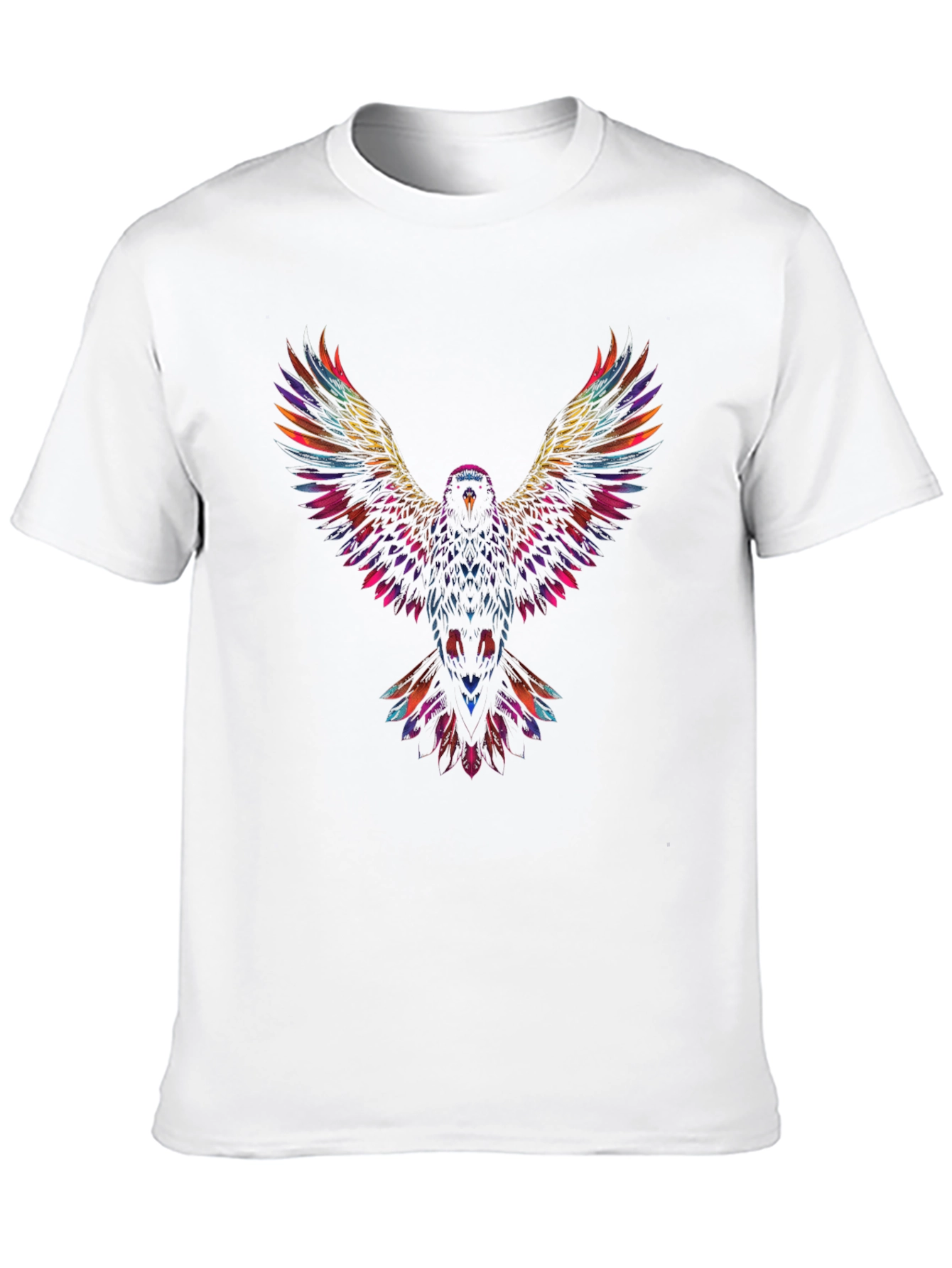 Vibrant Eagle Graphic T-Shirt - Black