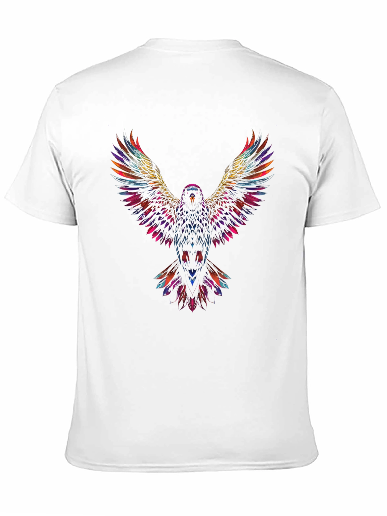 Vibrant Eagle Graphic T-Shirt - Black
