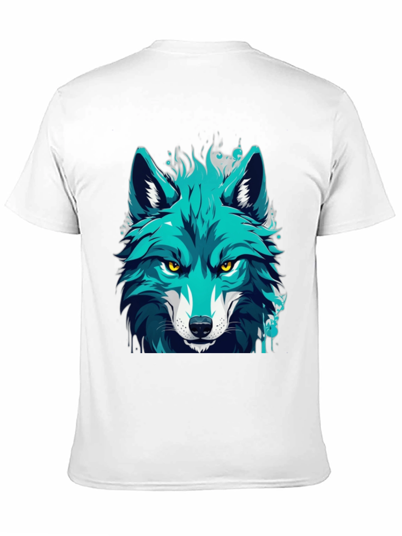 Cool Blue Wolf Graphic Tee