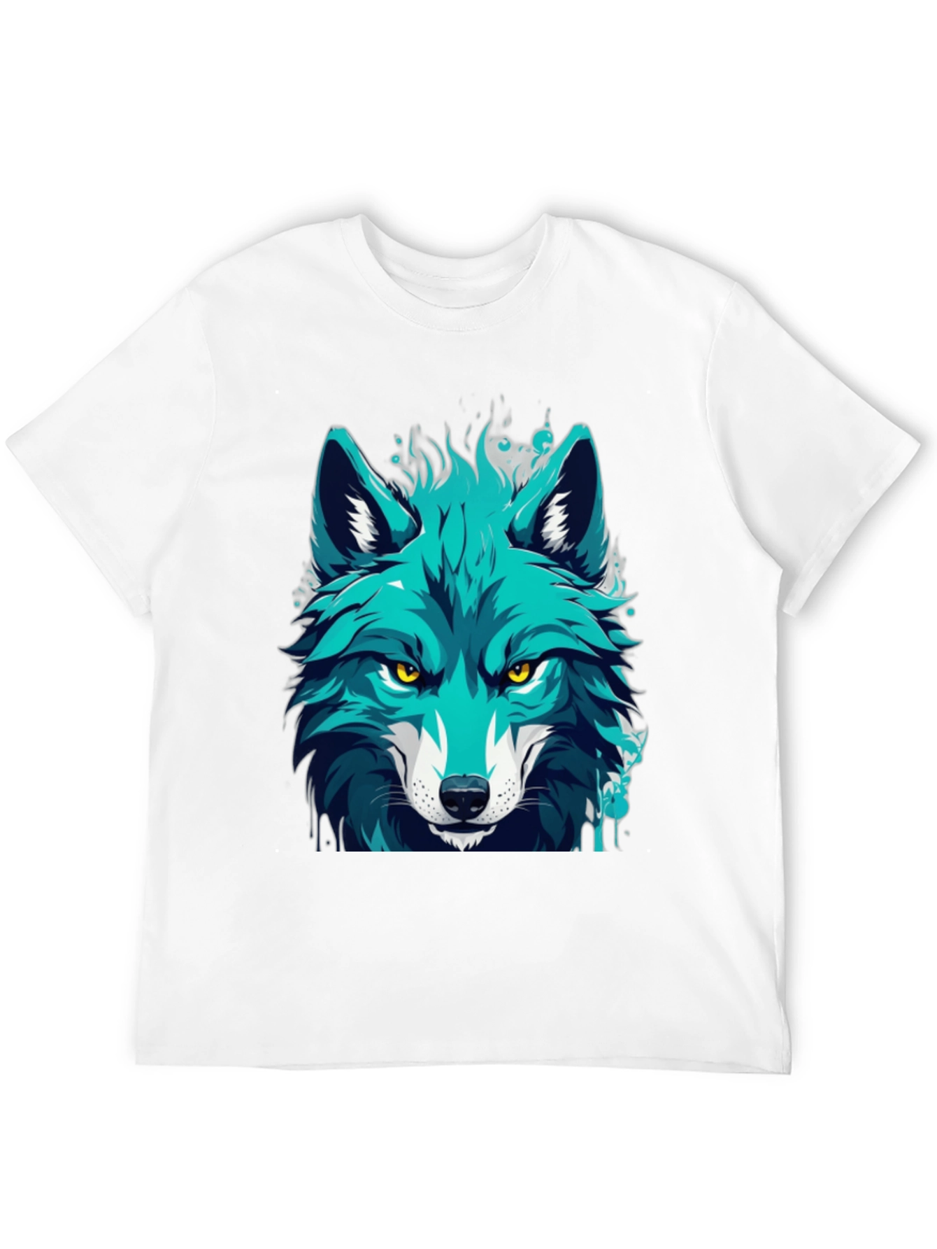 Cool Blue Wolf Graphic Tee