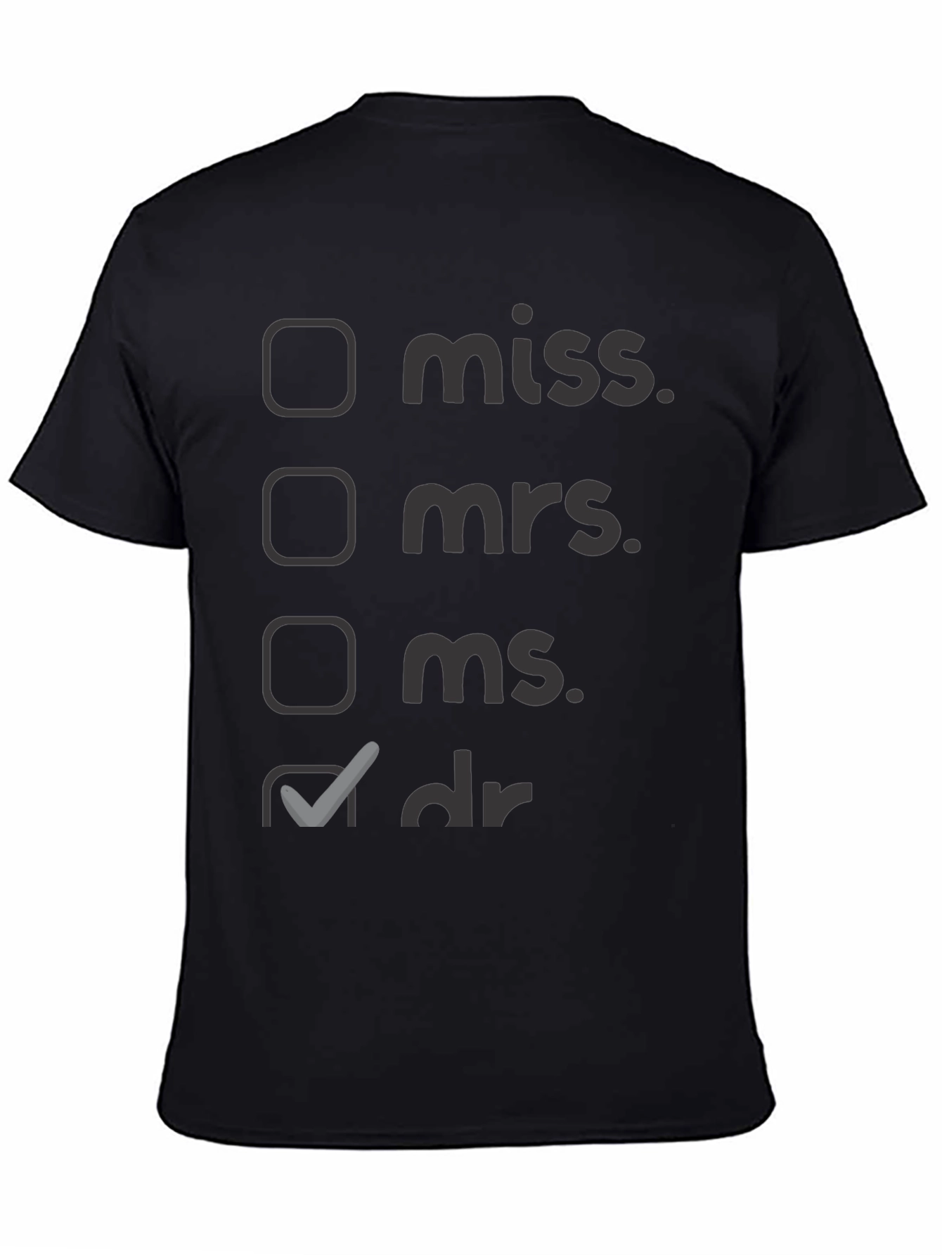 Doctor Title T-Shirt - Novelty Apparel