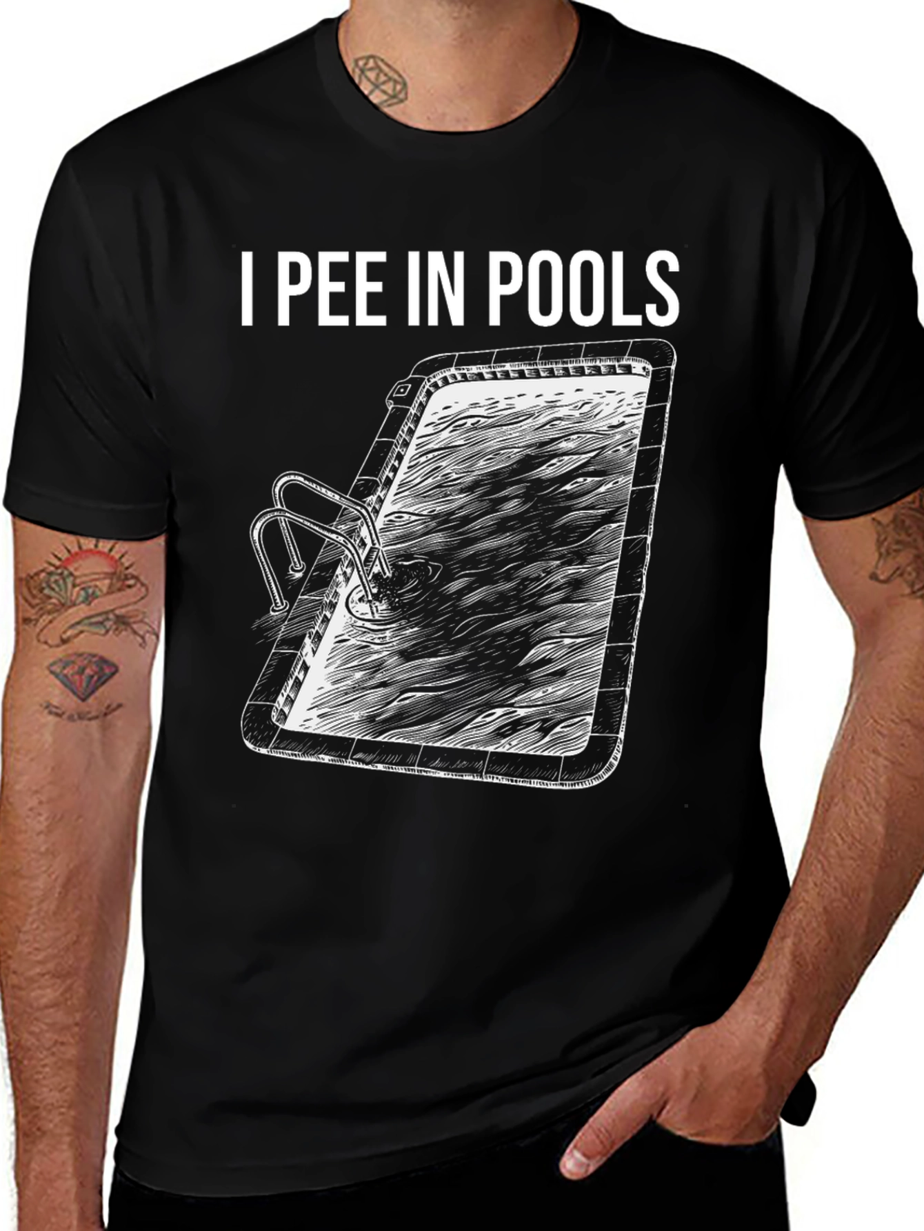 I Pee in Pools Graphic T-Shirt