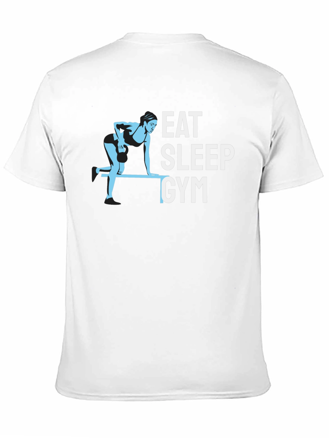 Eat Sleep Gym Black T-Shirt - Fitness Motivation Apparel