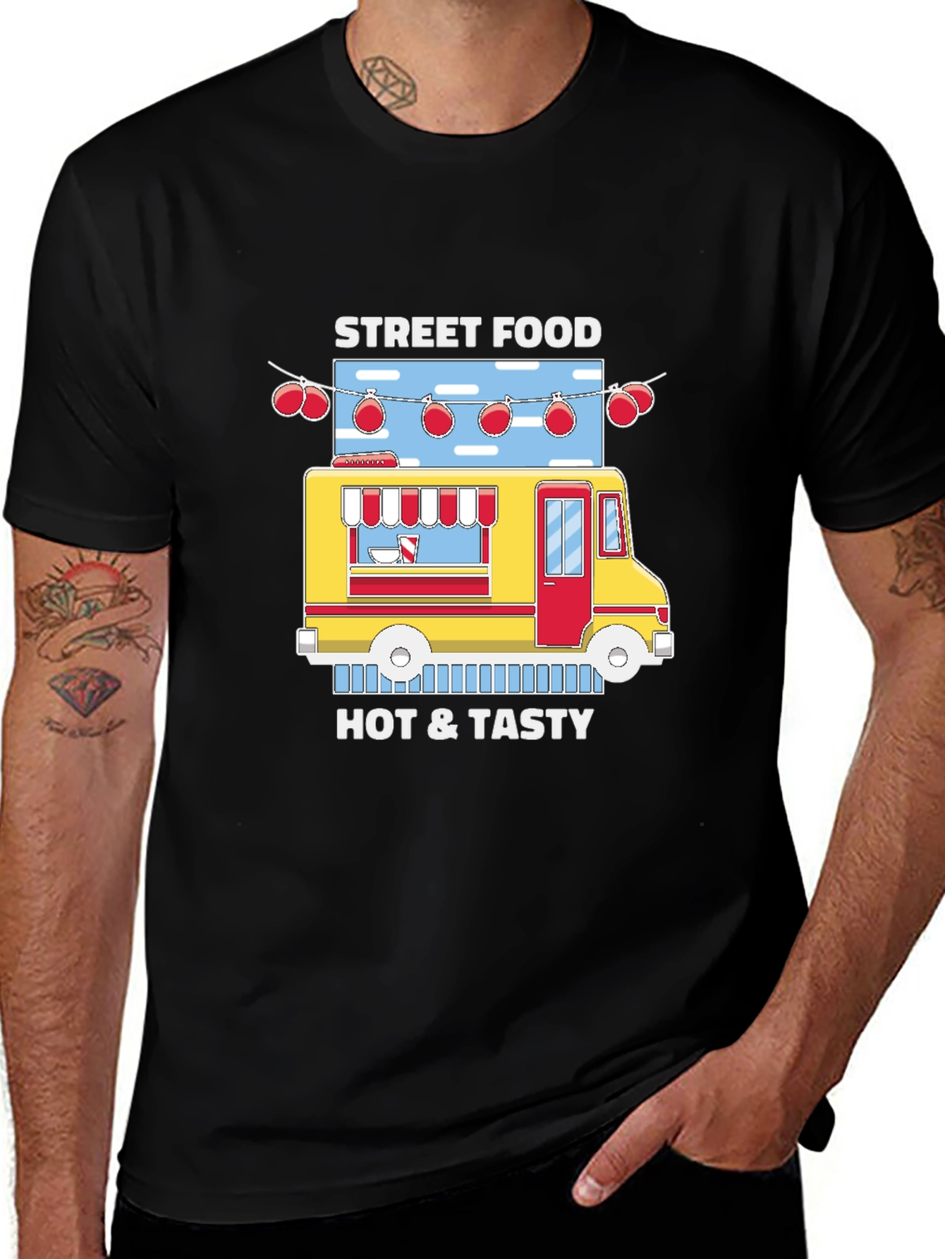 Street Food Truck Graphic Tee - Hot & Tasty