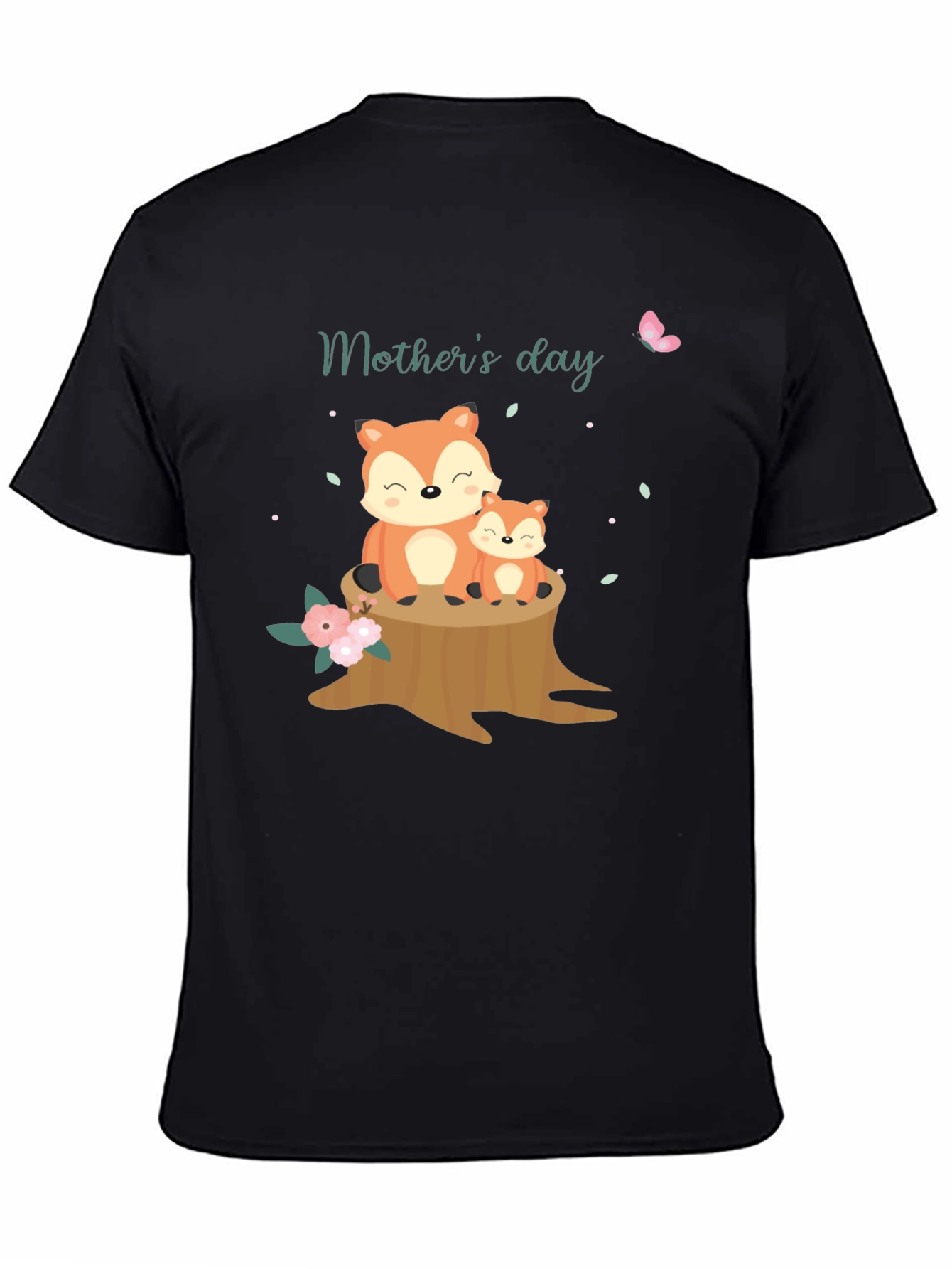 Mothers Day Fox T-Shirt - Cute Animal Graphic Tee